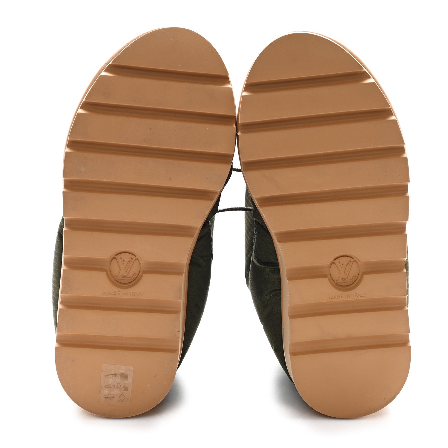 Nylon Monogram Pillow Comfort Ankle Boot 37 Khaki