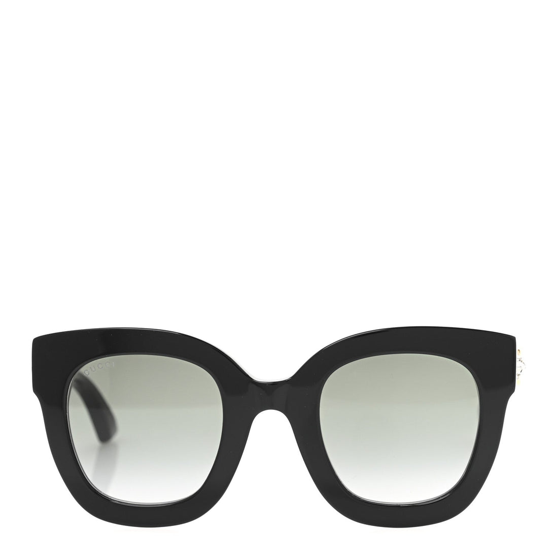 Acetate Crystal Star Round Frame Sunglasses GG0208S Black