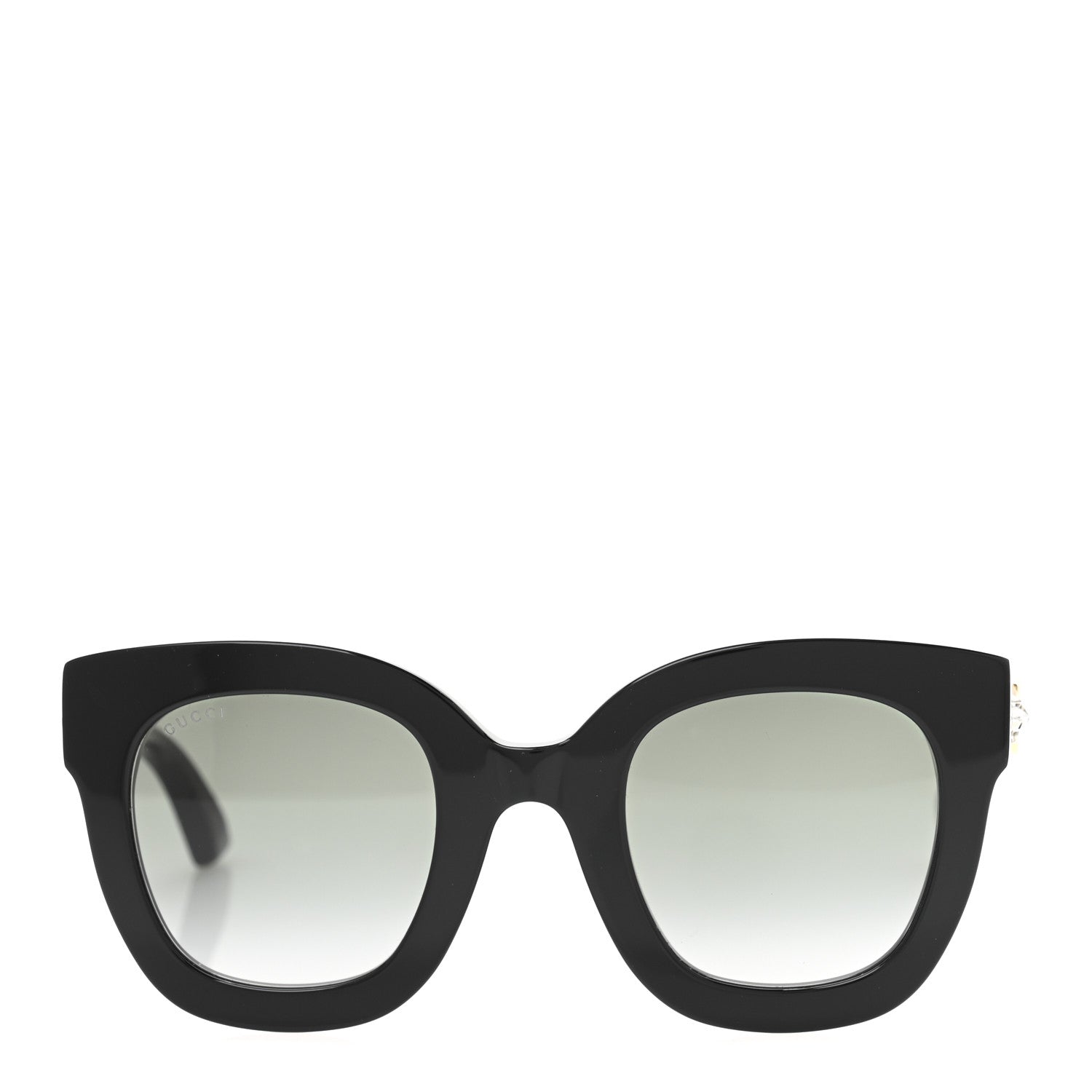 Acetate Crystal Star Round Frame Sunglasses GG0208S Black