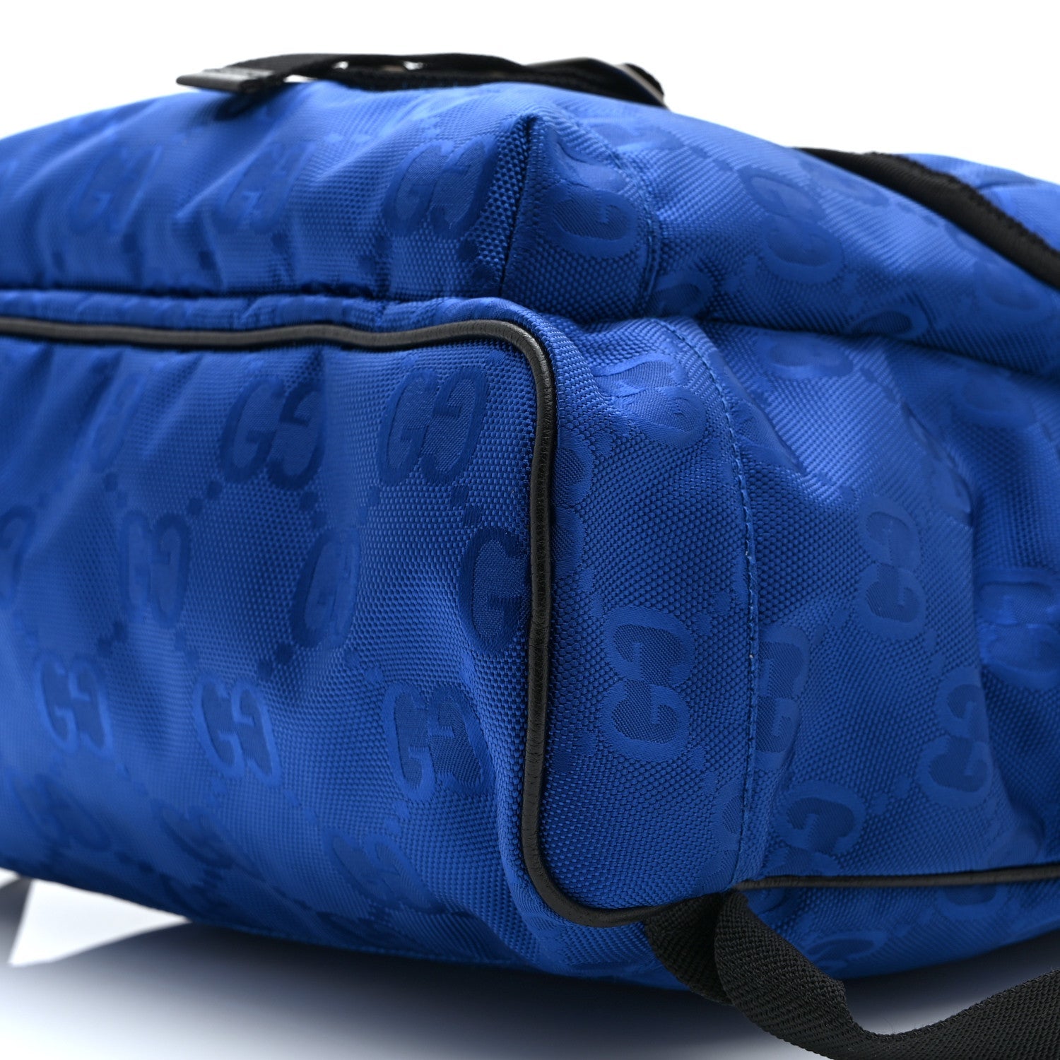 Econyl Nylon Monogram Off The Grid Backpack Guilted Blue Black