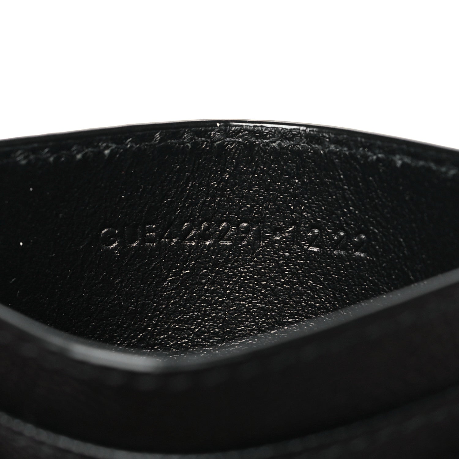 Grain De Poudre Matelasse Chevron Credit Card Case Black