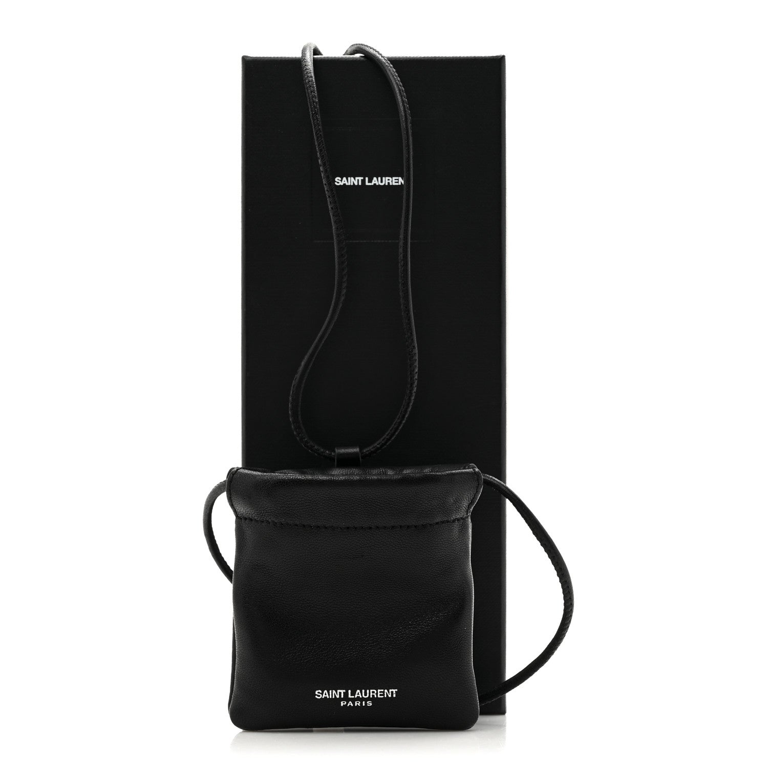 Lambskin Monogram Airpods Holder Black