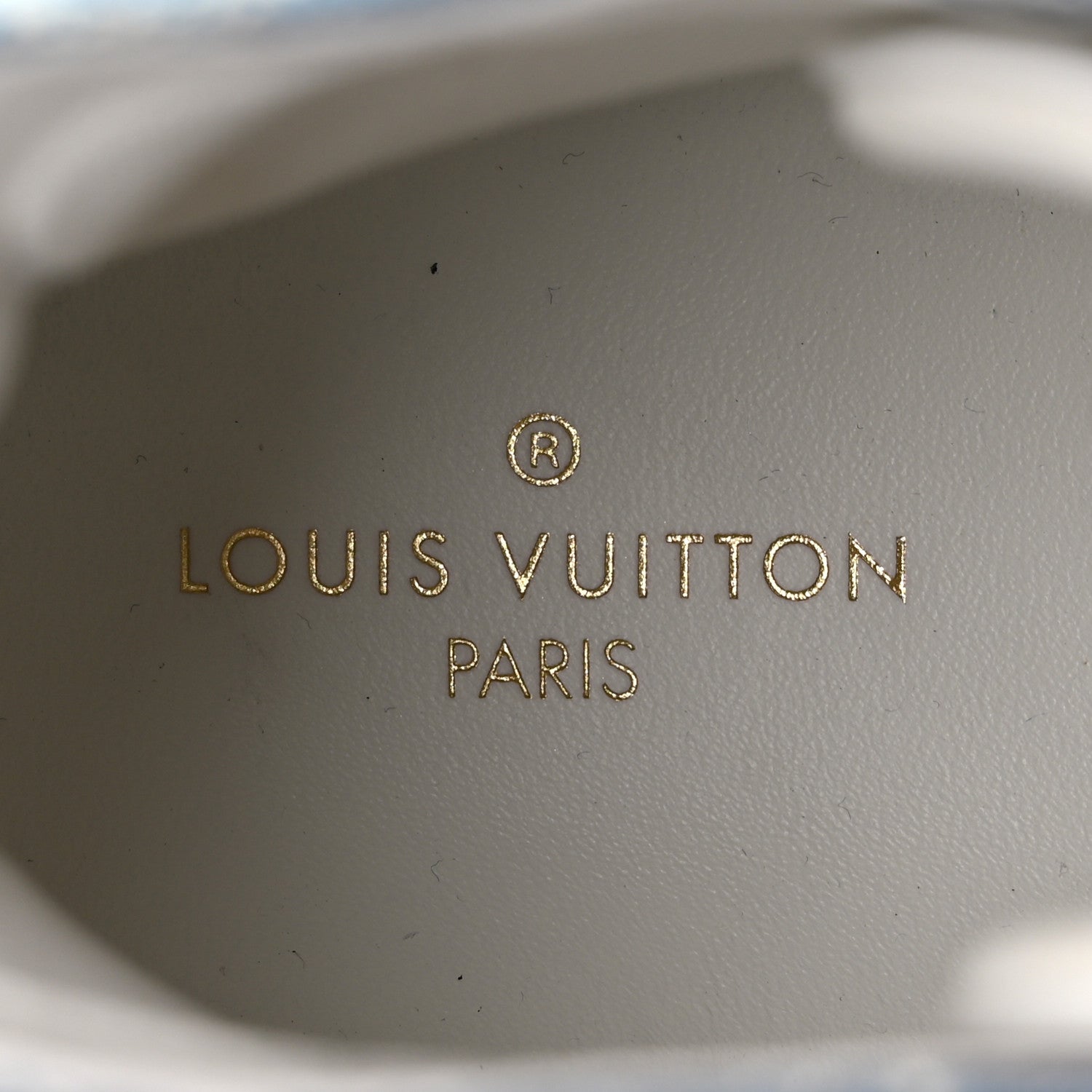 Calfskin Denim Monogram Mens Tattoo Sneaker Boots 11 White Blue