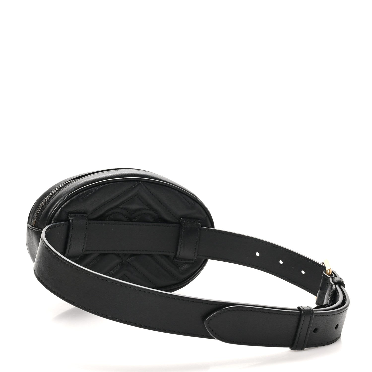 Calfskin Matelasse GG Marmont Belt Bag 75 30 Black