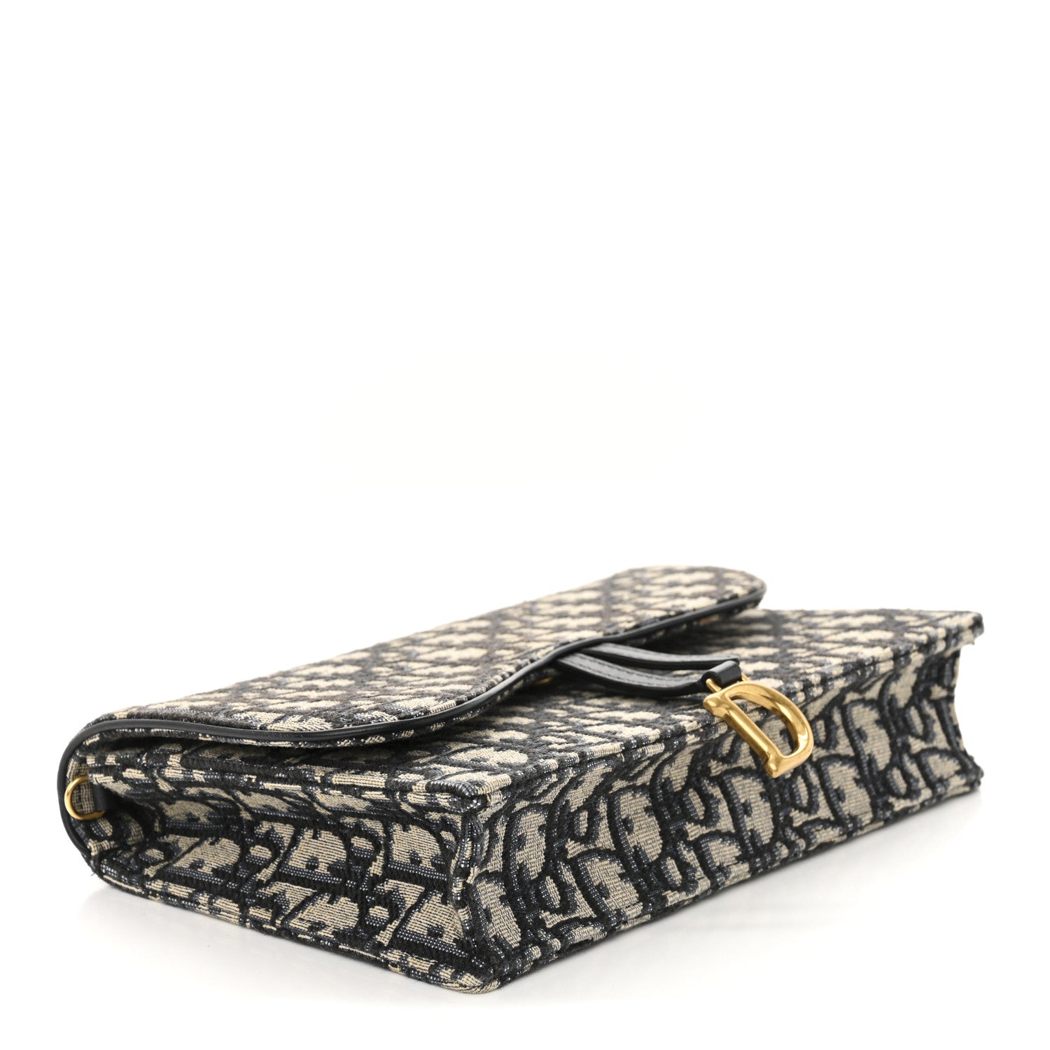 Oblique Saddle Chain Pouch Blue