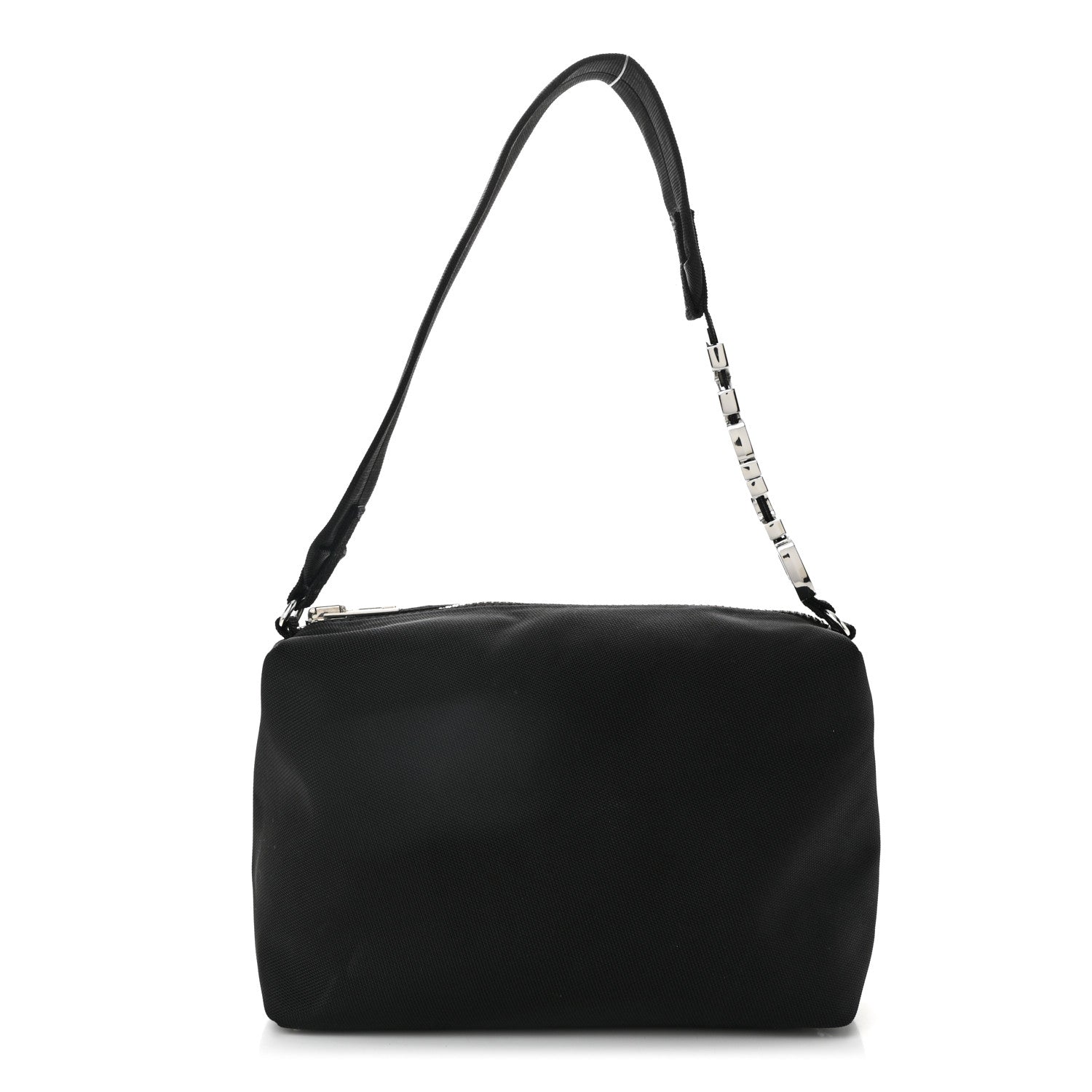 Nylon Canvas Heiress Sport Shoulder Bag Black