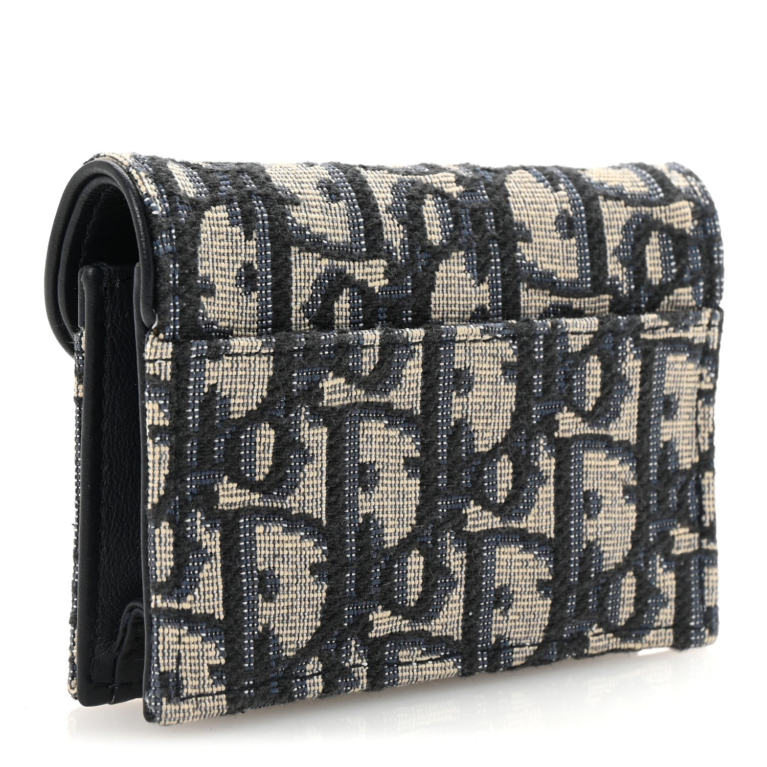 Oblique Saddle Bloom Card Holder Blue