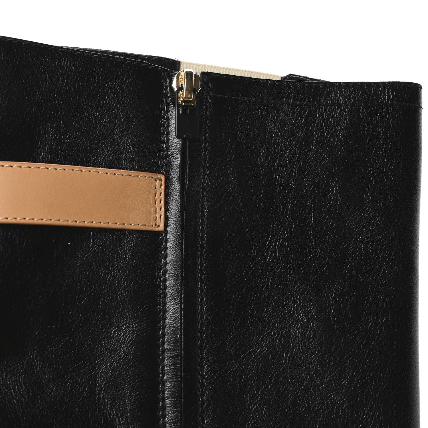 Calfskin Silhouette High Boots 40 Black