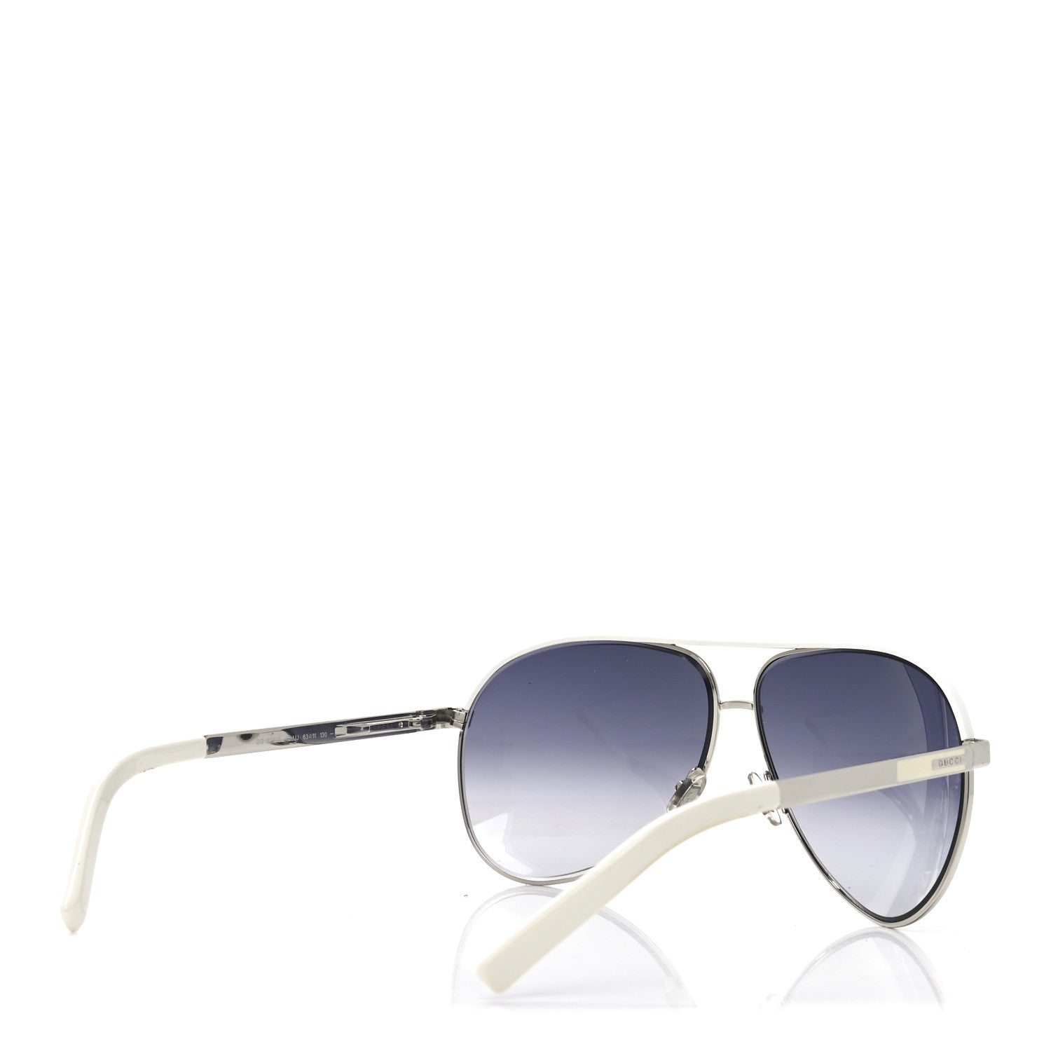 Aviator Sunglasses GG 1827/S White Silver