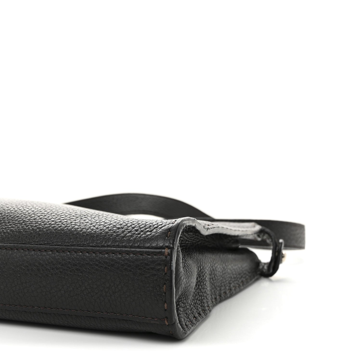 Calfskin Romano Selleria Large Peekaboo Iconic Fit Satchel Brown Milk Multicolor