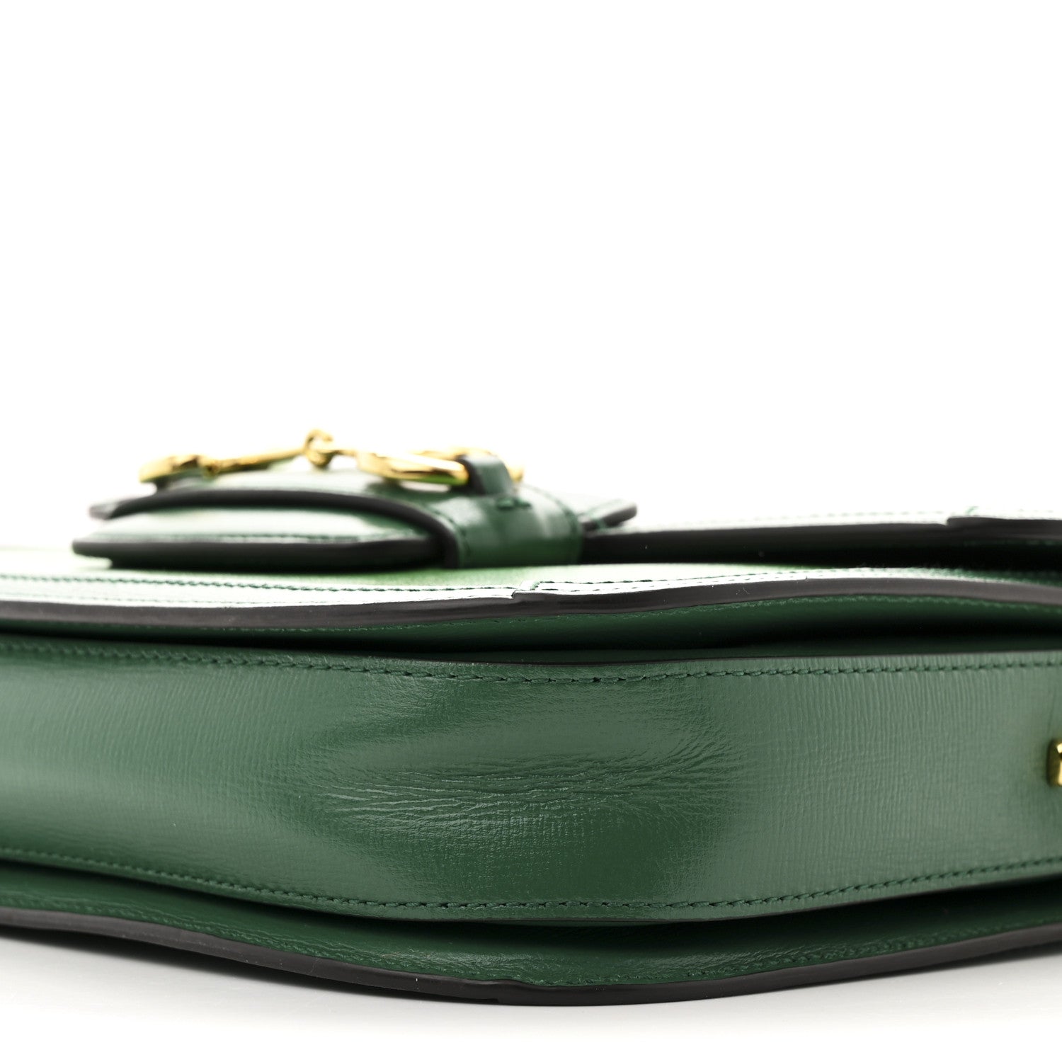 Azalea Calfskin Horsebit 1955 Shoulder Bag New Shamarock Emerald
