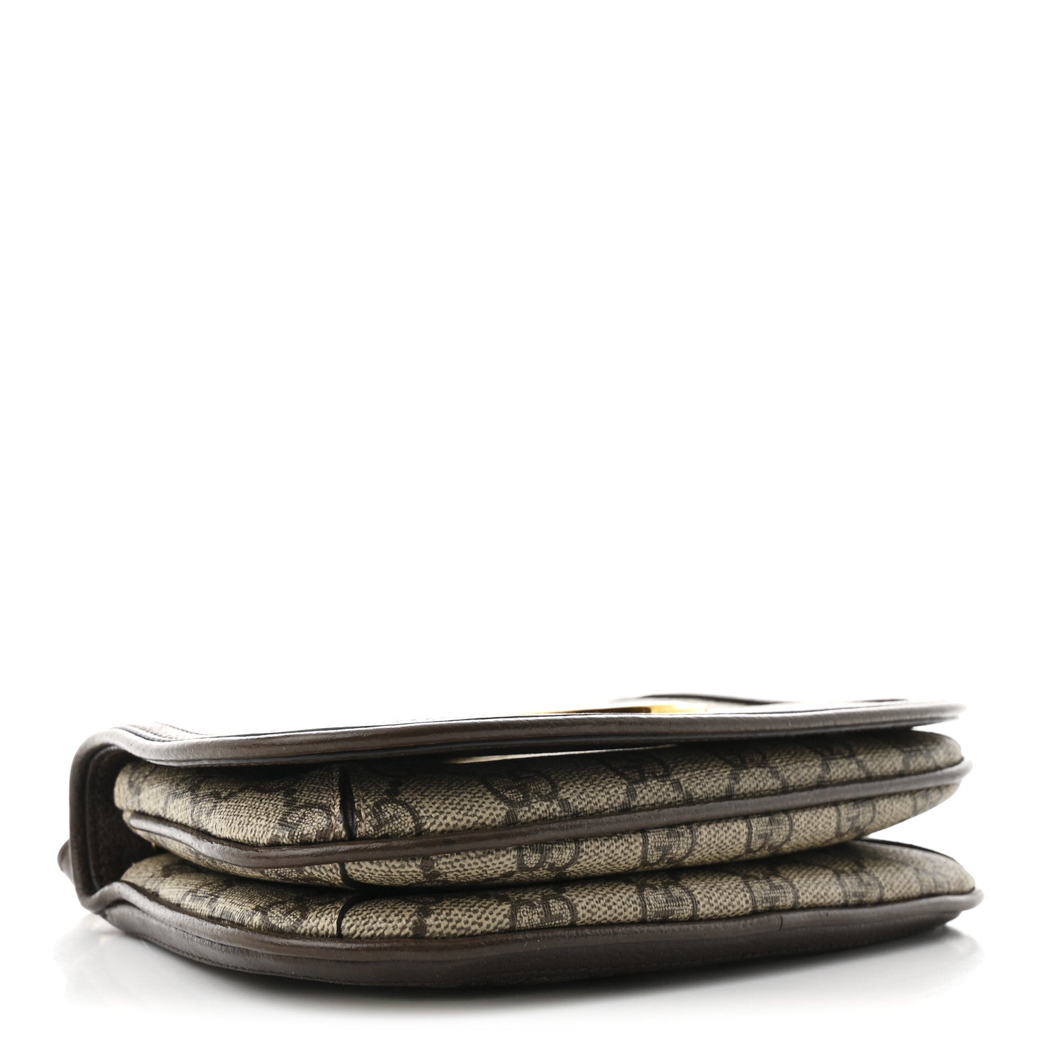 GG Supreme Monogram Textured Dollar Calfskin Mini Blondie Chain Shoulder Flap Bag Beige Ebony New Acero