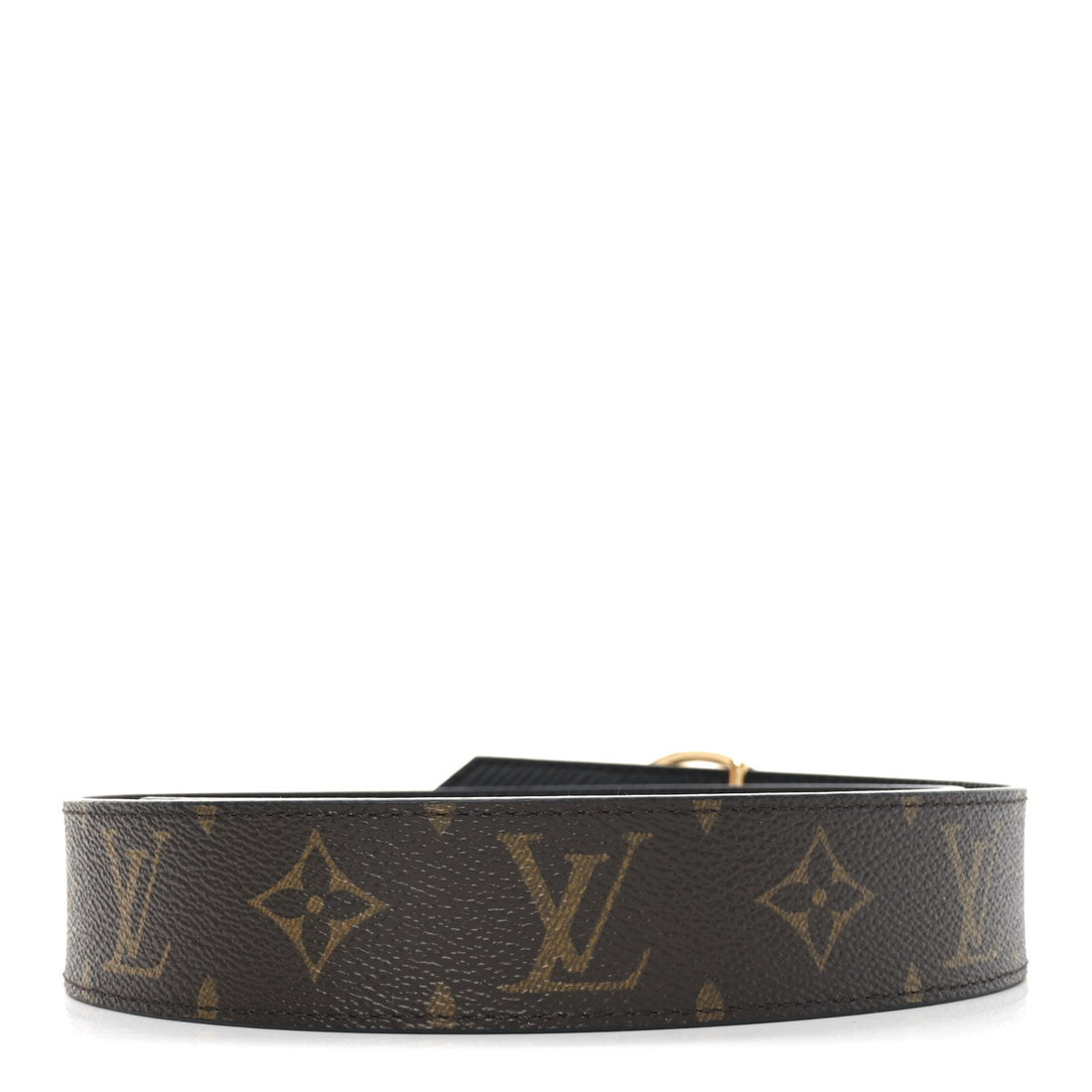 Monogram Epi 35mm LV Circle Reversible Belt 75 30 Black