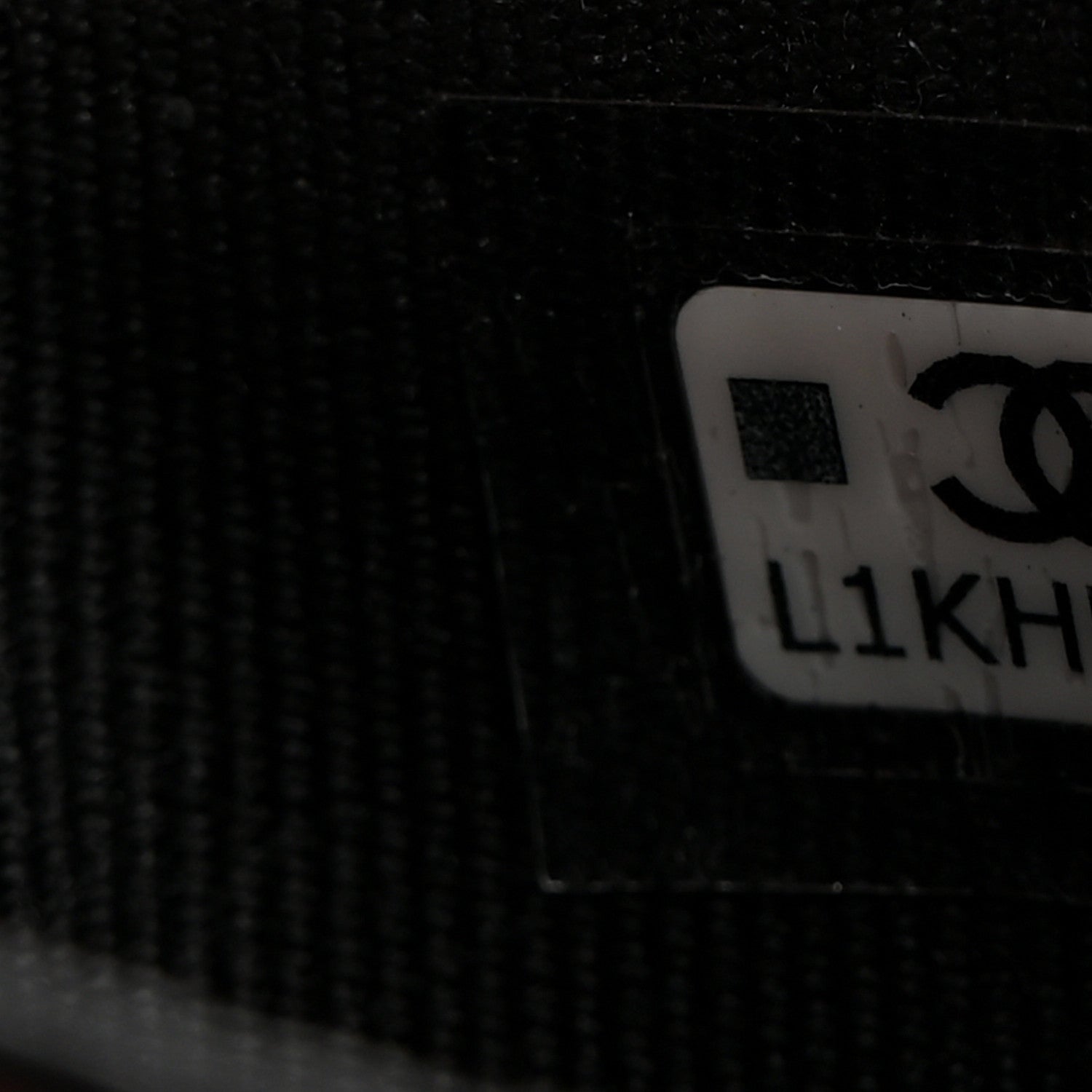 Caviar Quilted Flap Card Holder Wallet Black