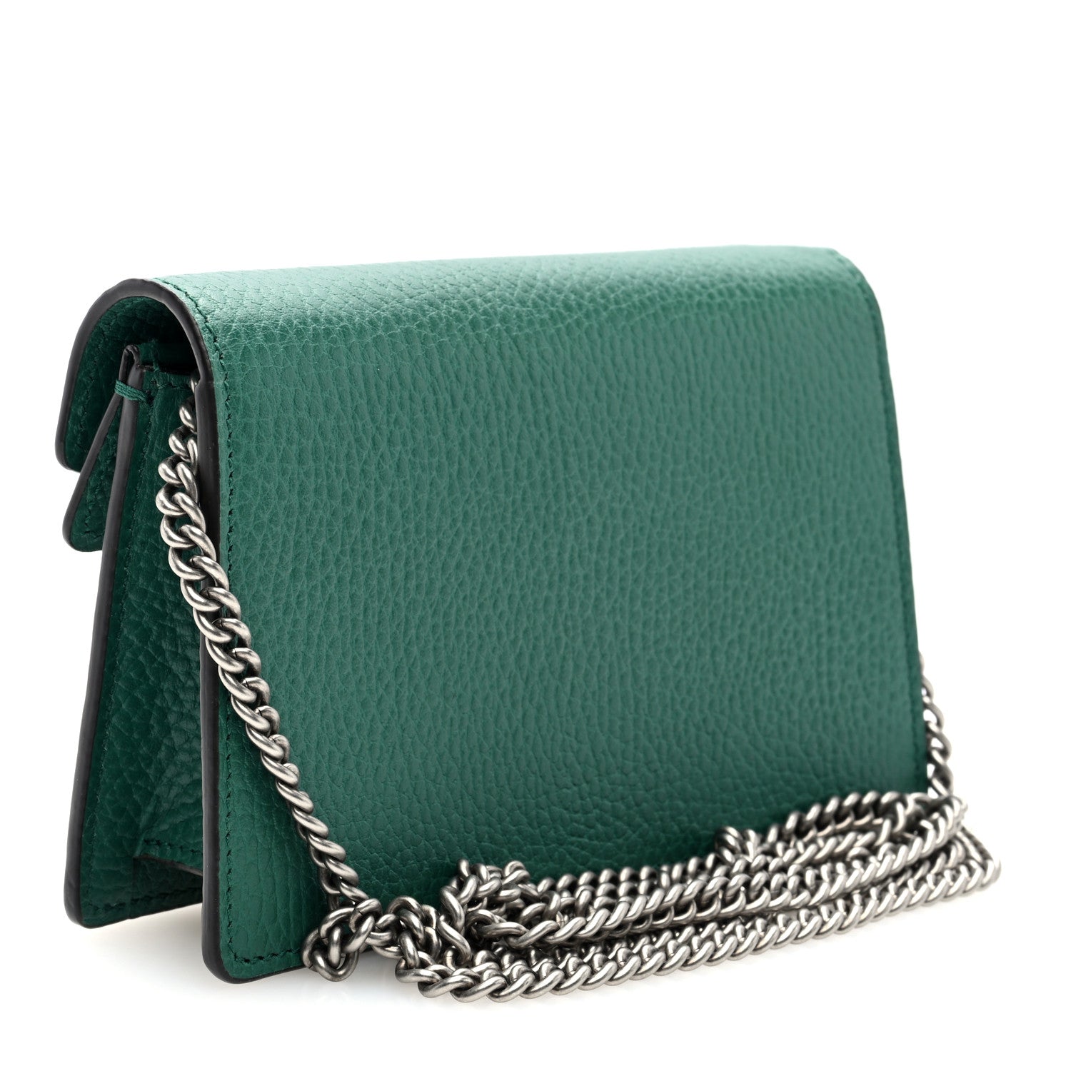 Dollar Calfskin Crystal Super Mini Dionysus Shoulder Bag Emerald