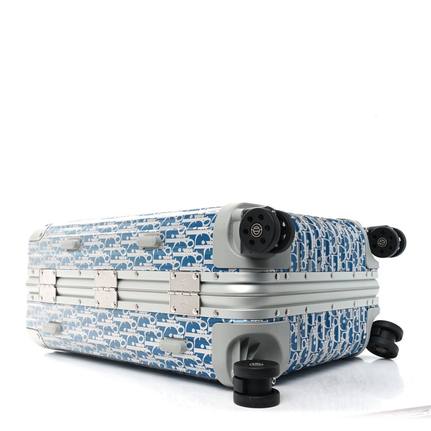 X RIMOWA Aluminum Gradient Cabin Luggage Blue Multi