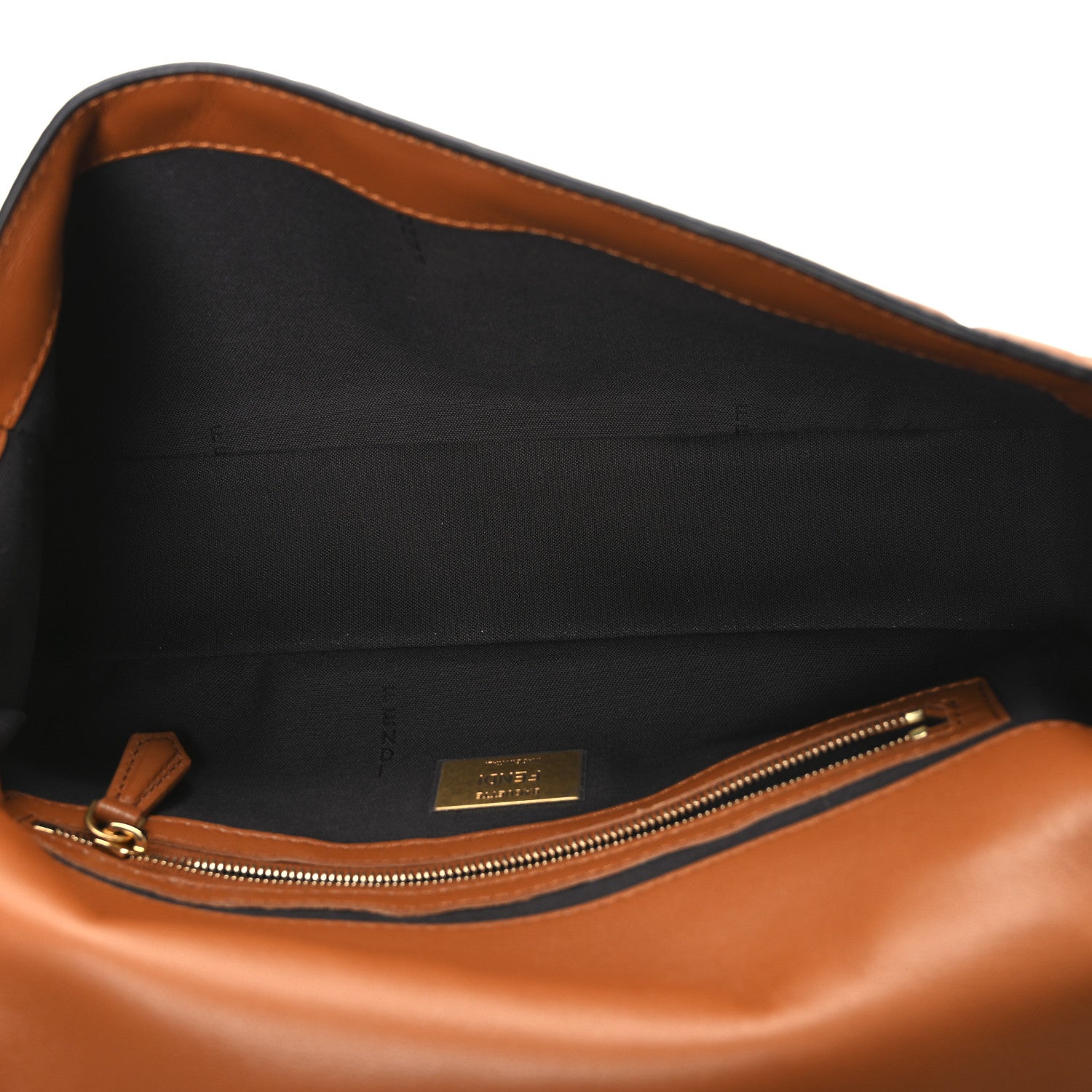 Nappa FF 1974 Embossed Baguette Brandy