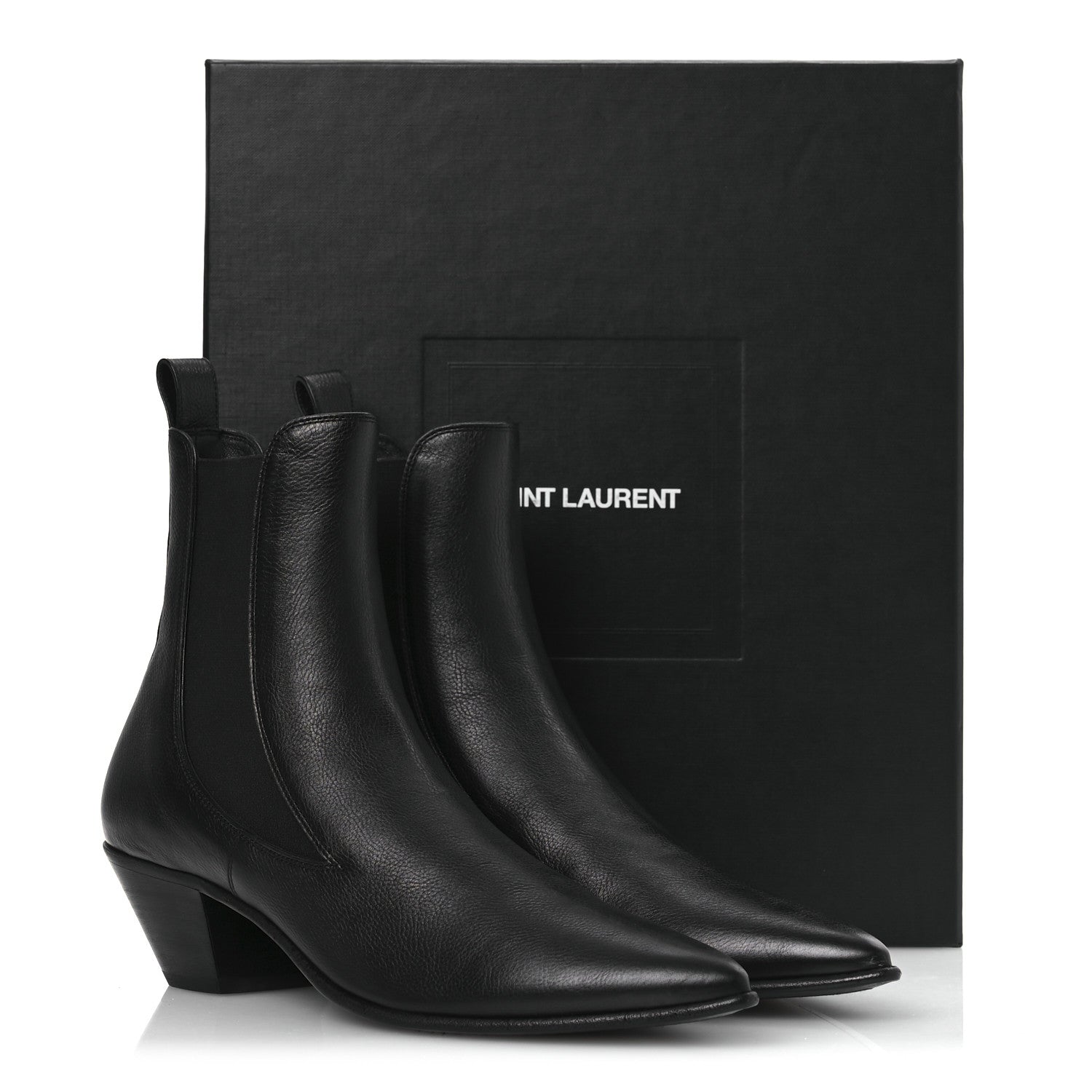 Calfskin Mens Banana 50 Boots 41.5 Black