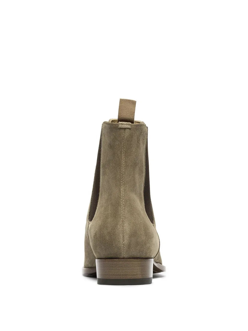Saint Laurent Wyatt Suede Chelsea Boots Beige Brown