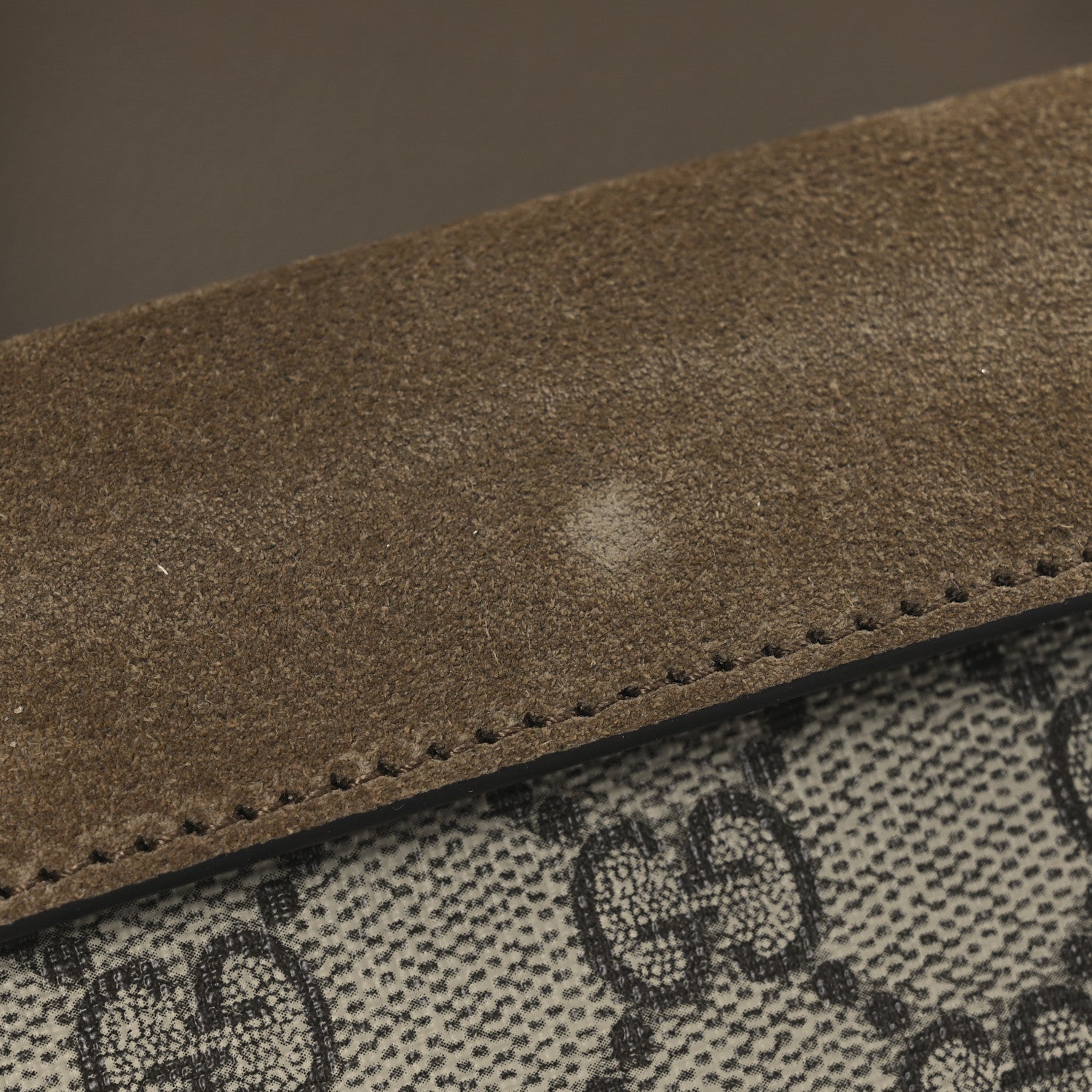 GG Supreme Monogram Super Mini Dionysus Shoulder Bag Taupe