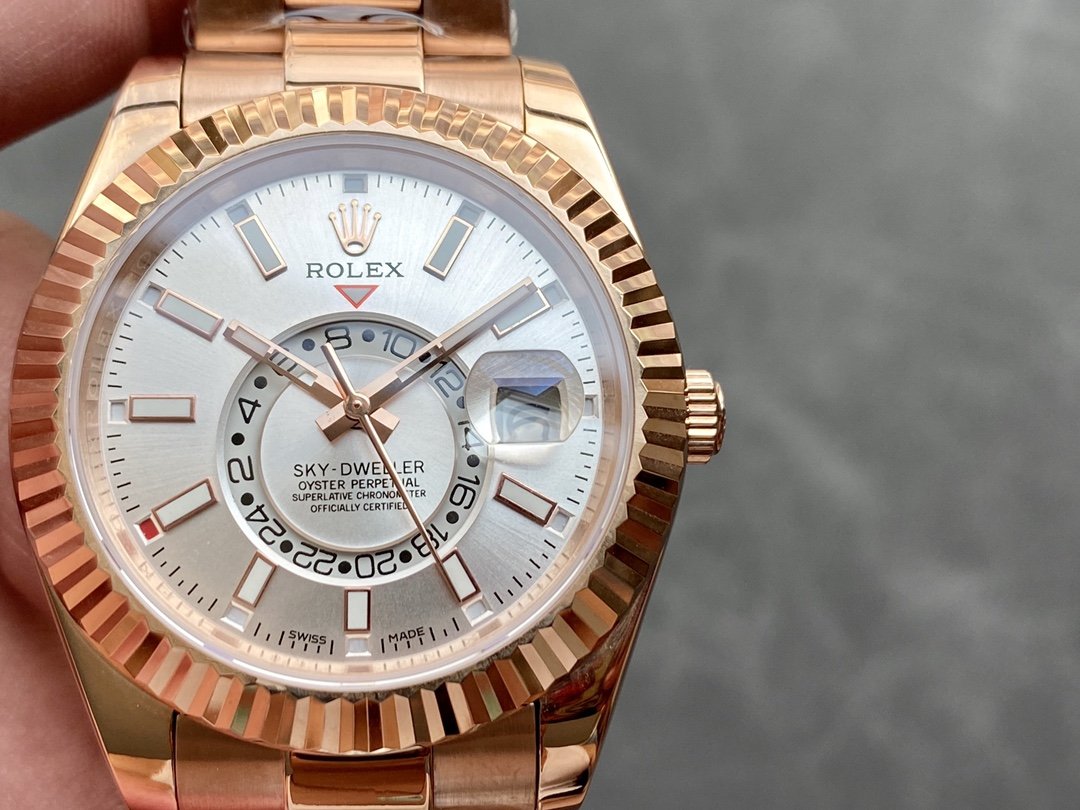 SKY-DWELLER ROSE GOLD 42 GREY DIAL