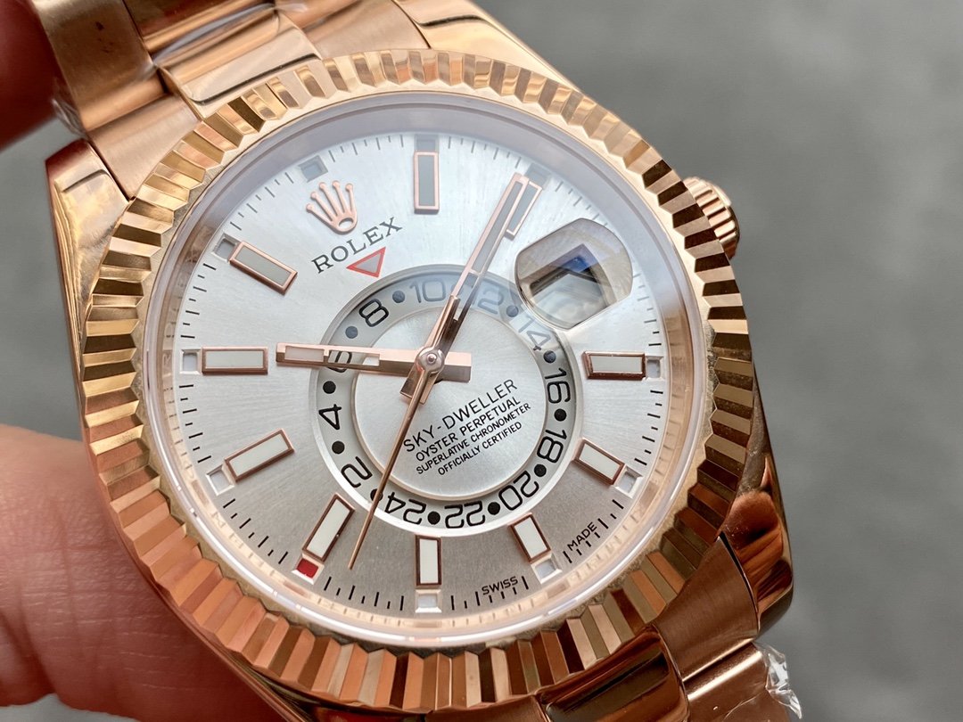 SKY-DWELLER ROSE GOLD 42 GREY DIAL