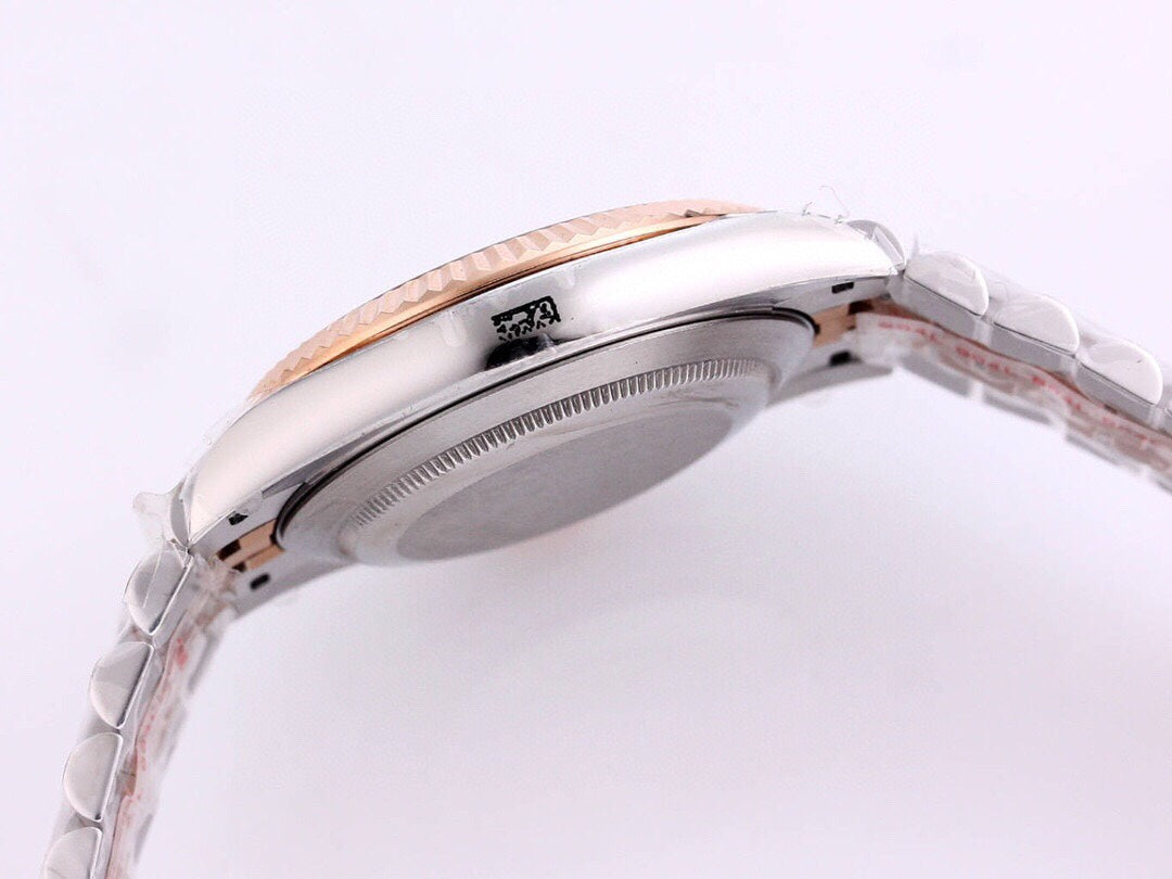 DATEJUST 41 ROSE GOLD STEEL CHOCOLATE DIAMOND DIAL