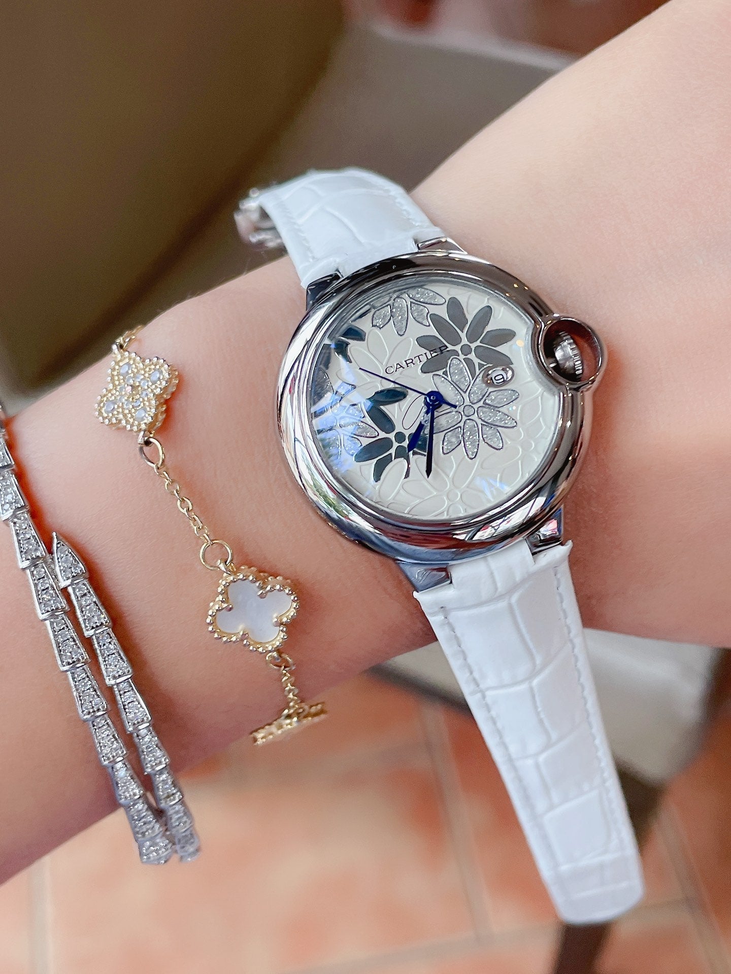 BALLON BLEU 33MM CUSTOM DIAL LEATHER STRAP