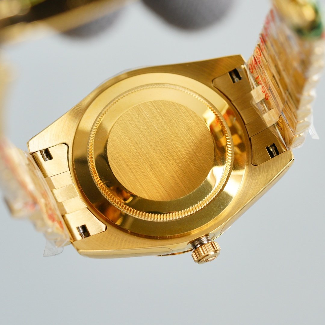 DATEJUST 41MM GOLD RED DIAL JUBILEE BRACELET