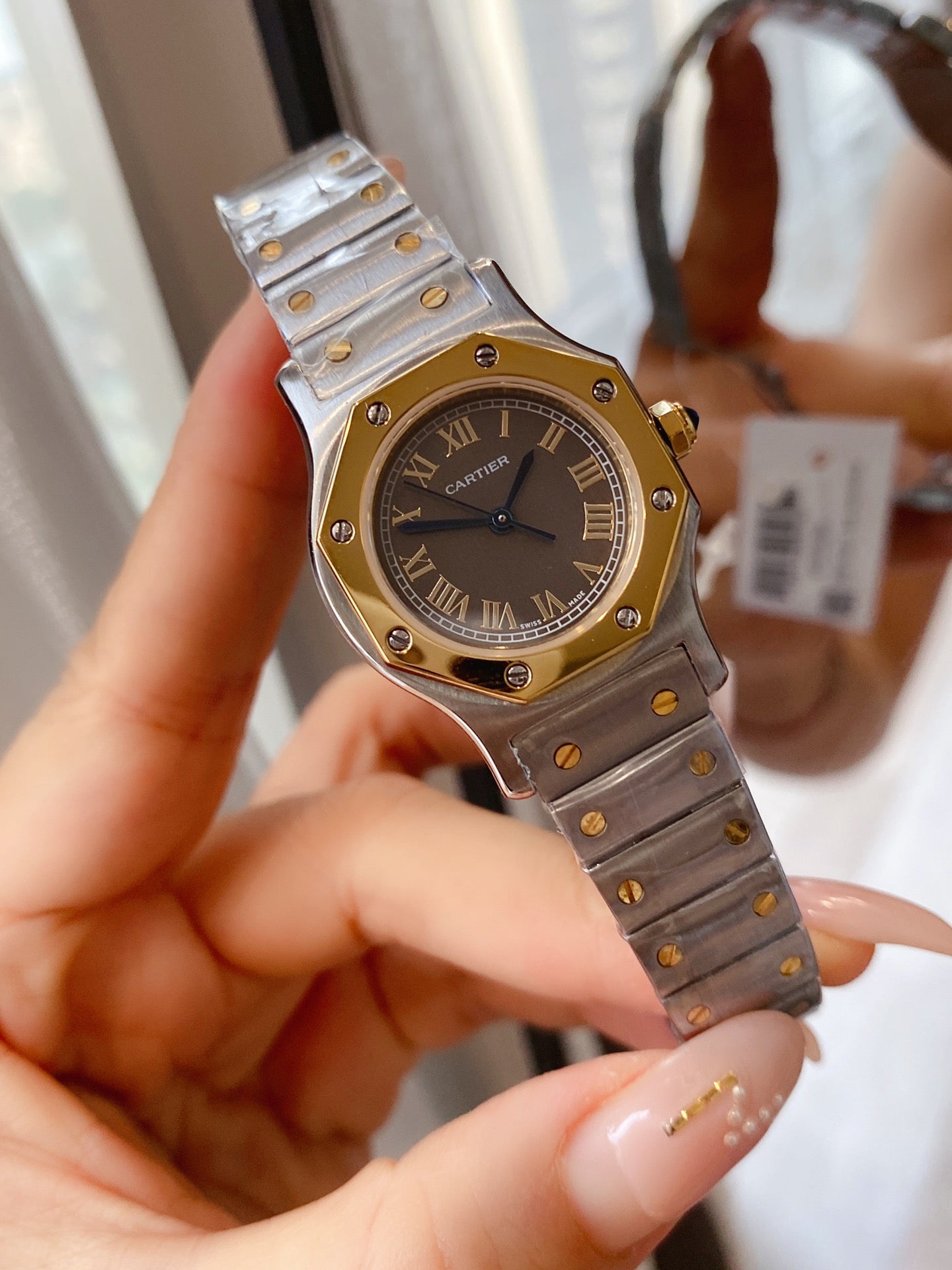 SANTOS RONDE LADY 28MM TWO-TONE QUARTZ