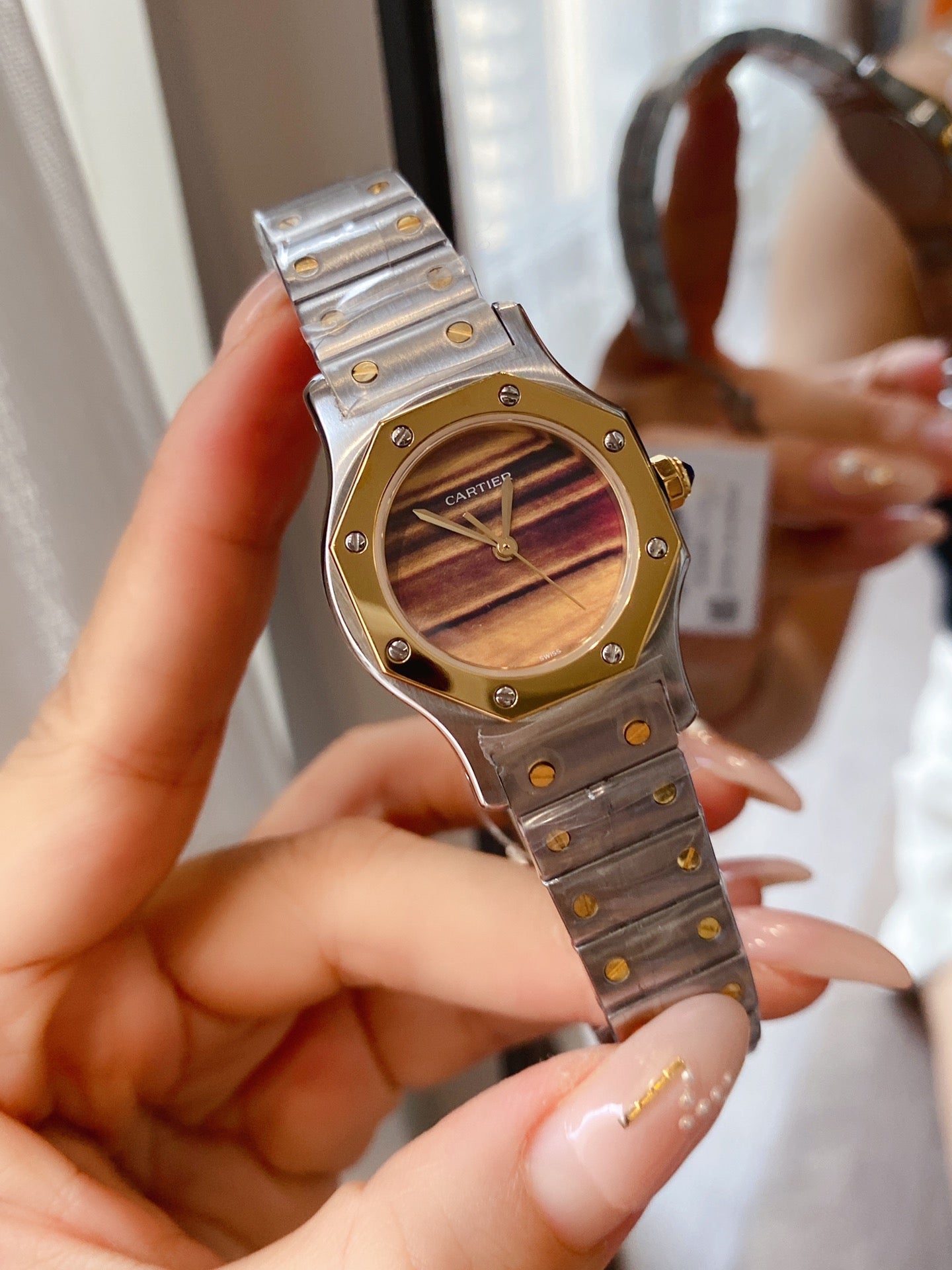 SANTOS RONDE LADY 28MM TWO-TONE QUARTZ