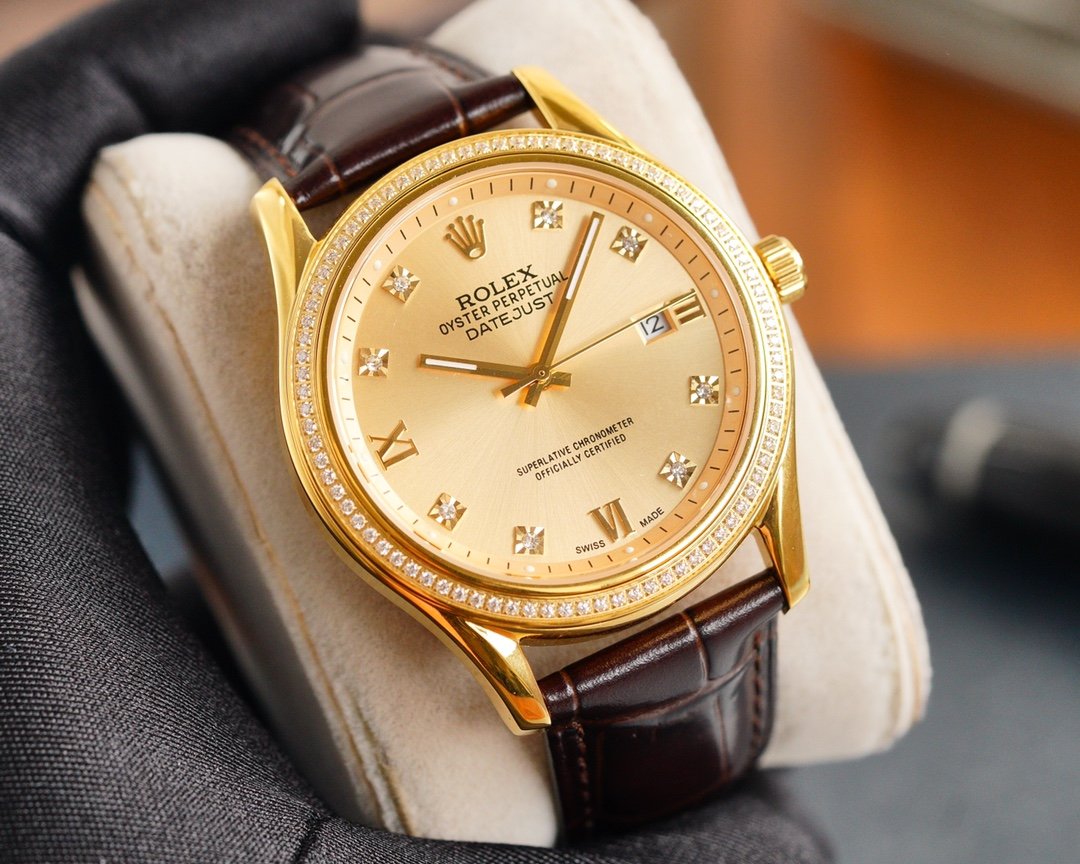 DATEJUST 41MM GOLD DIAMOND BEZEL