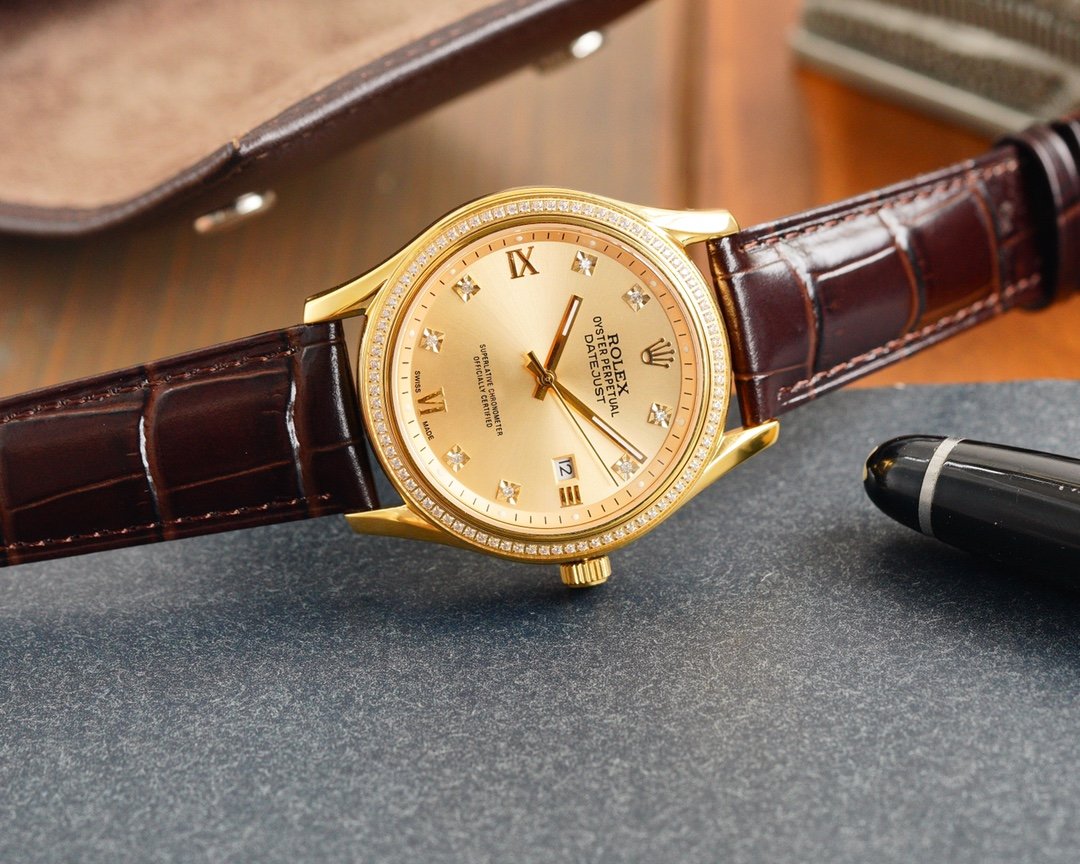 DATEJUST 41MM GOLD DIAMOND BEZEL