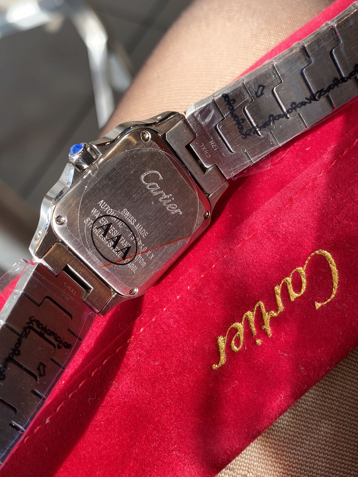 SANTOS DE CARTIE 27MM QUARTZ DIAMOND NUMERALS