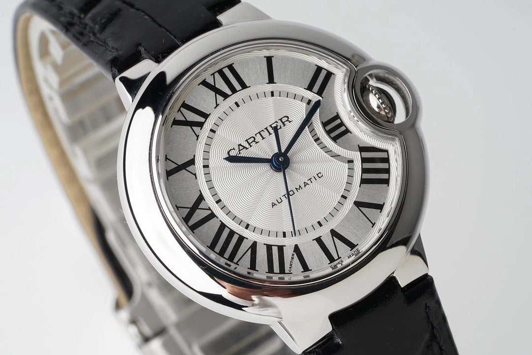 BALLON BLEU 33MM AUTOMATIC WHITE DIAL LEATHER 2021