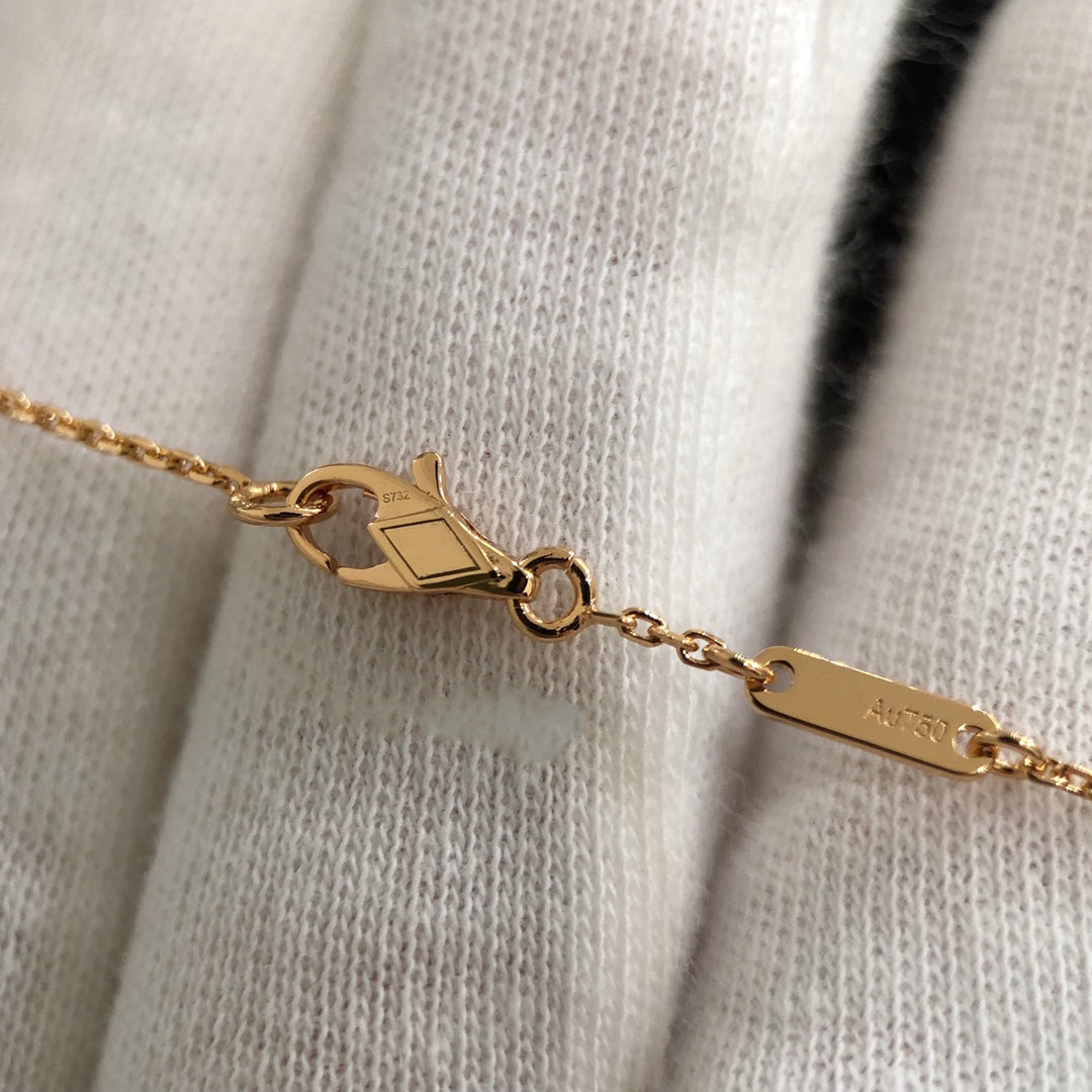 HEART CARNELIAN PINK GOLD NECKLACE