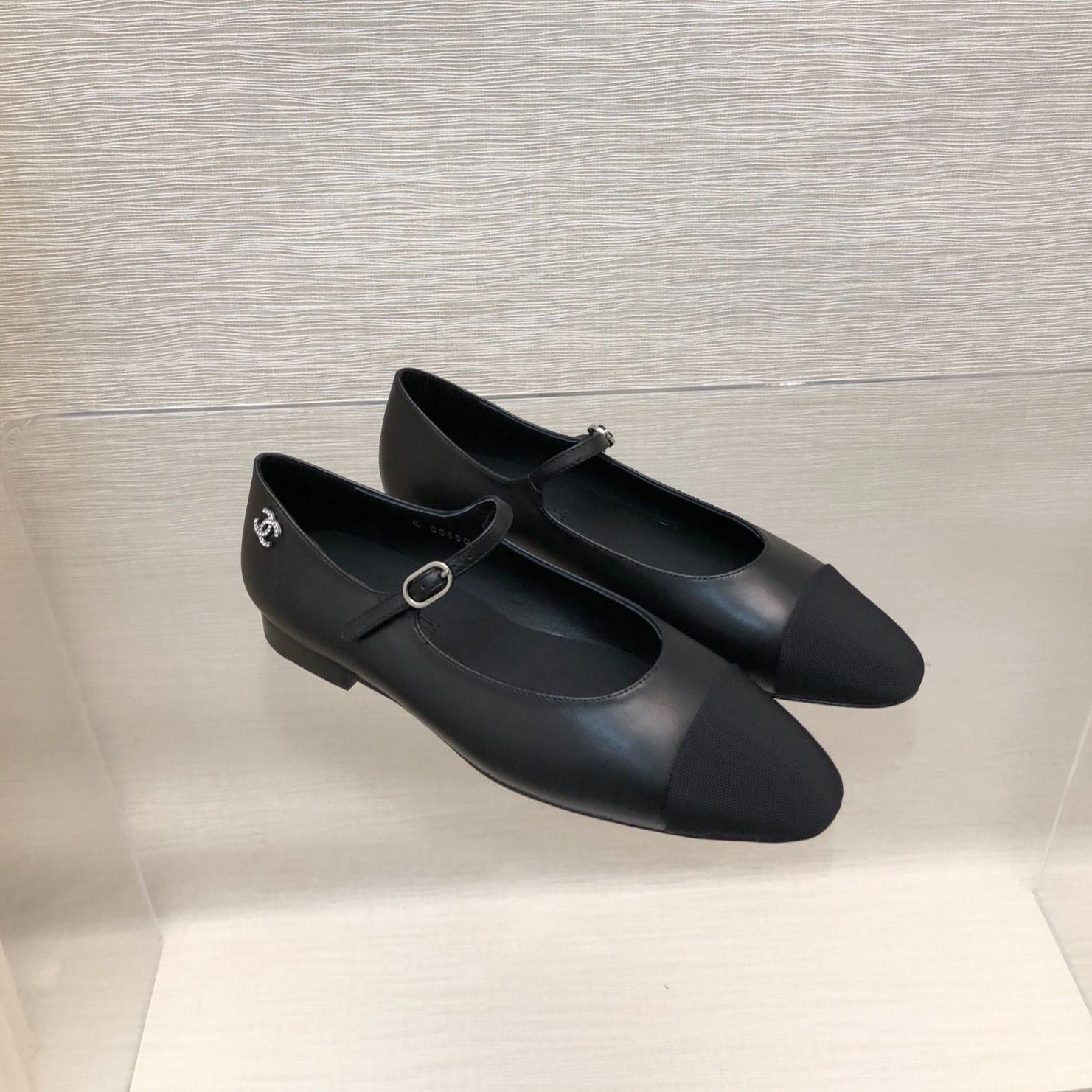 mary janes black lambskin grosgrain