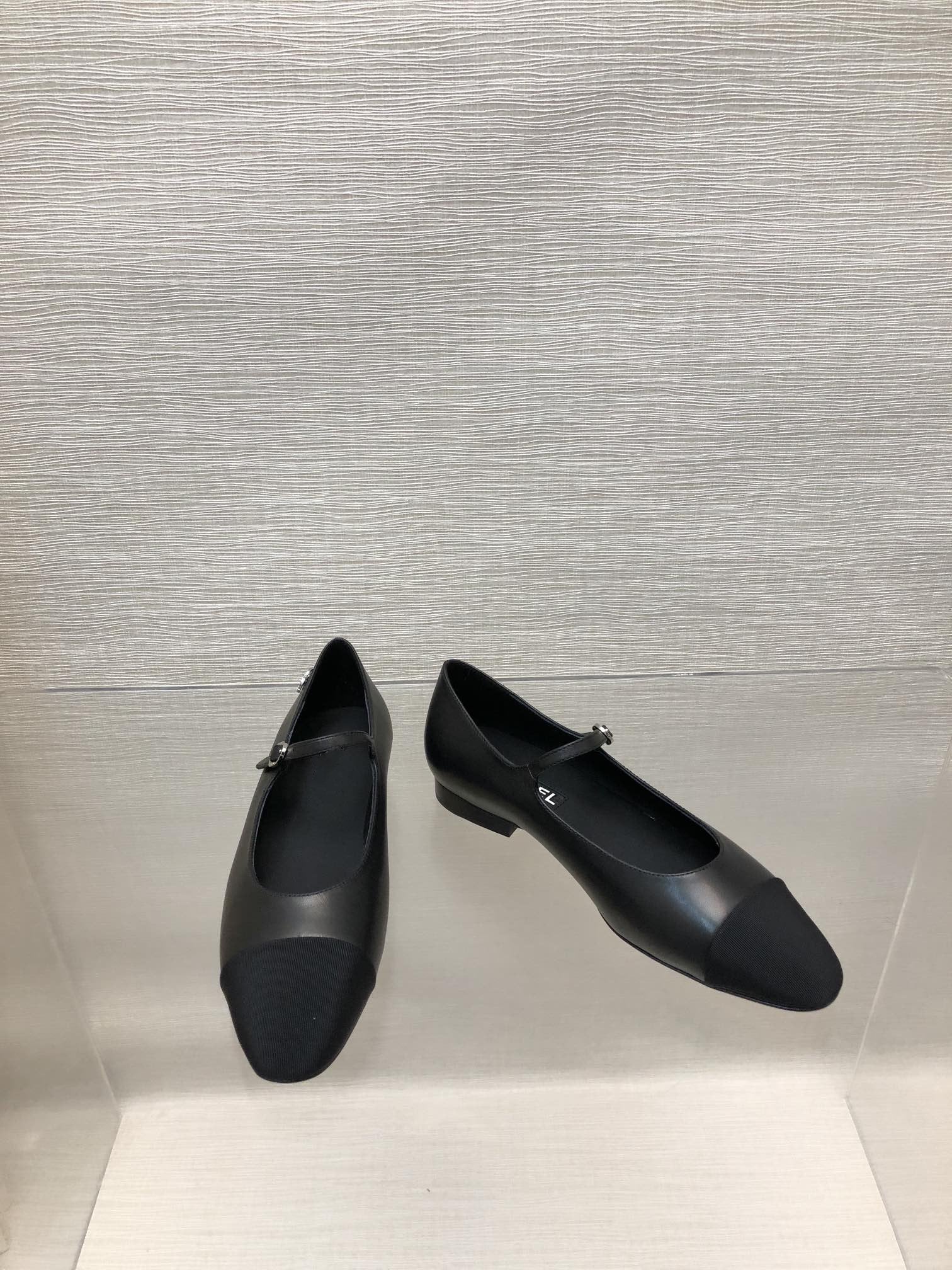 mary janes black lambskin grosgrain