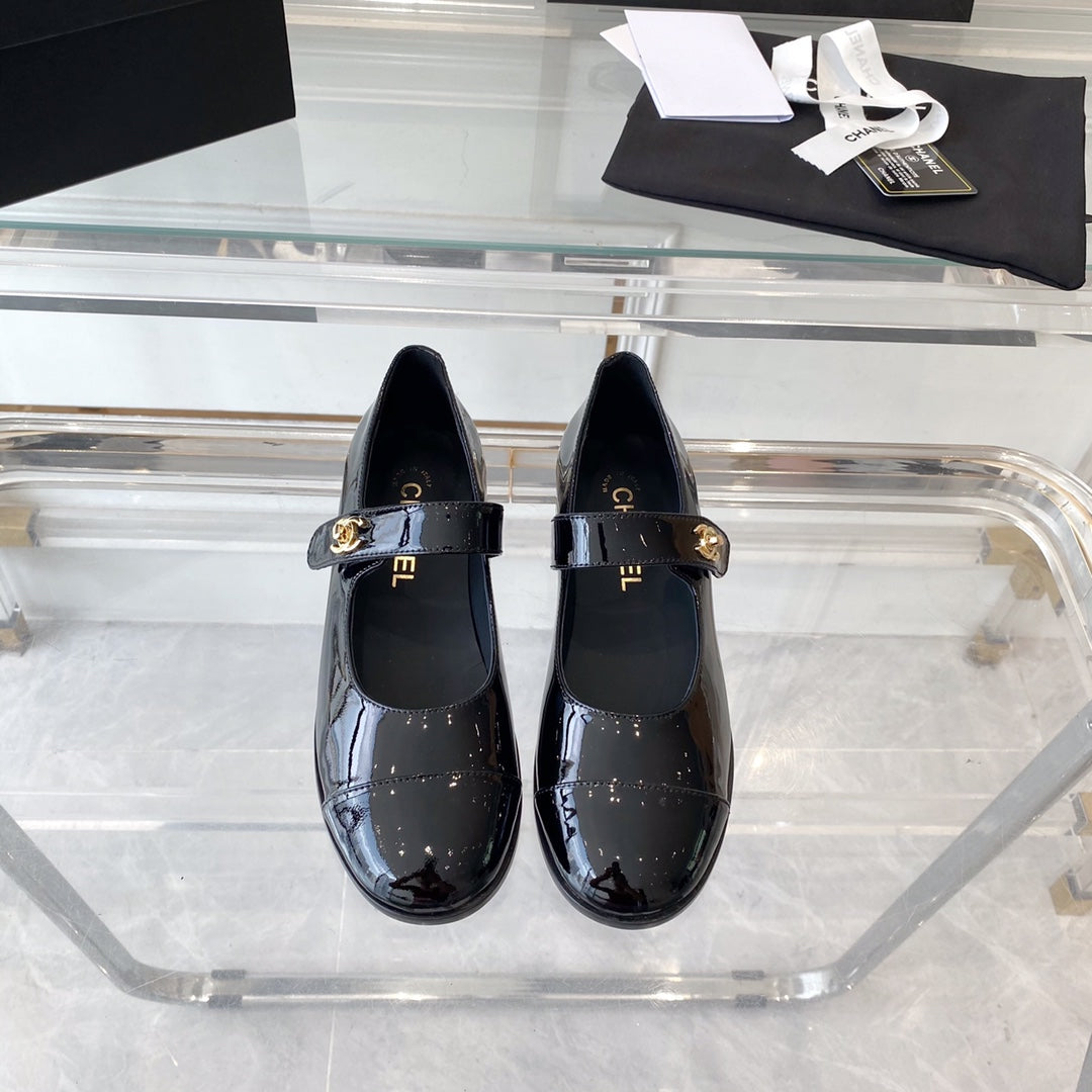 mary janes black patent calfskin