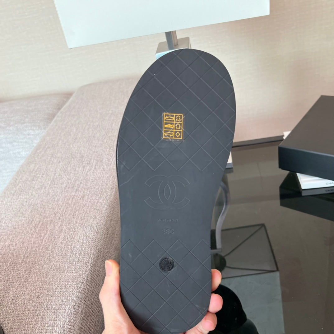 CC Sandal Black Lambskin 173046