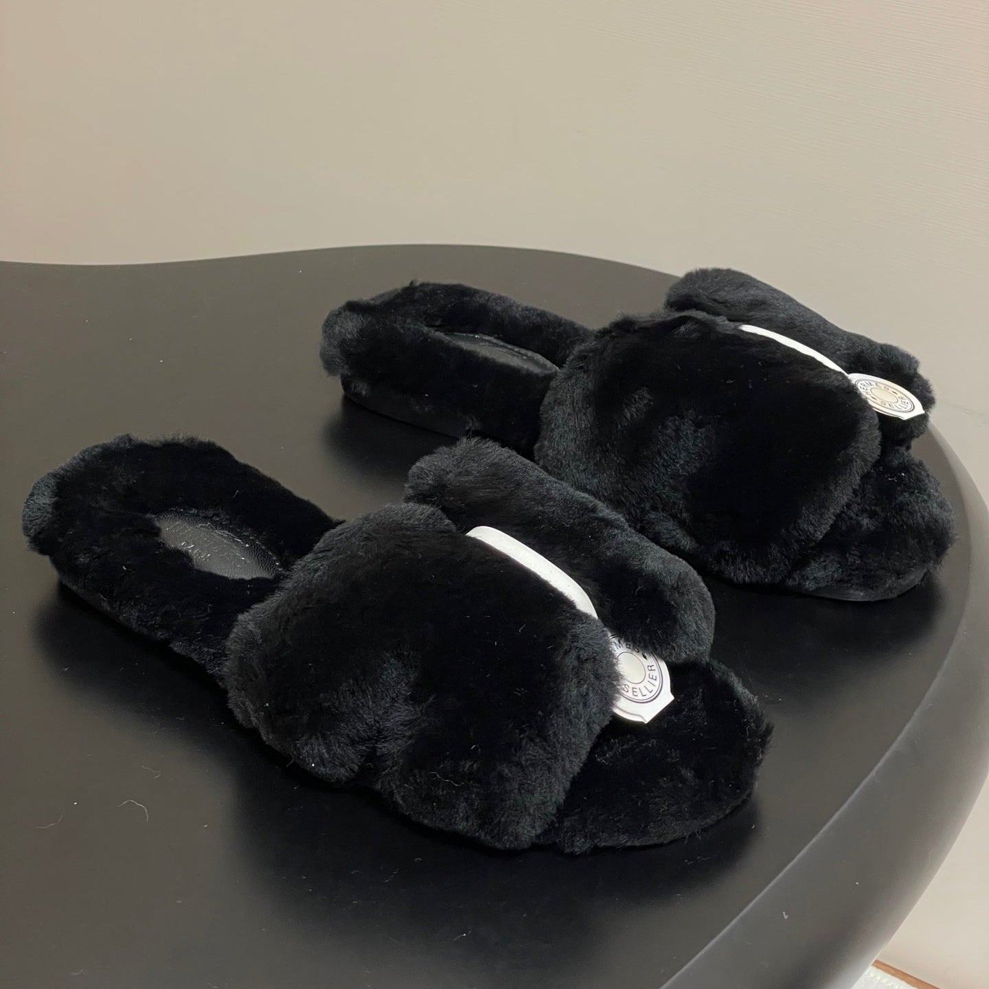 Hermes Oran Sandal Black Wool 173400