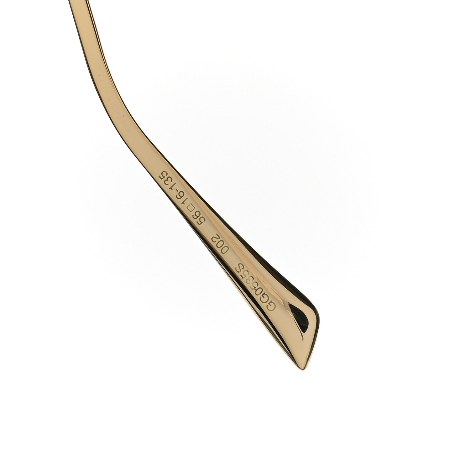 Acetate Square Frame Wing Sunglasses GG0535S Ivory