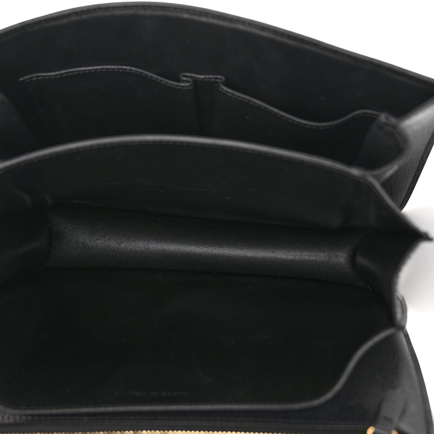 Box Calfskin Medium Classic Box Flap Bag Black