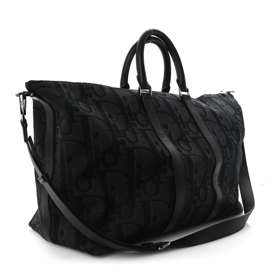 Maxi Oblique Jacquard Weekender 45 Black