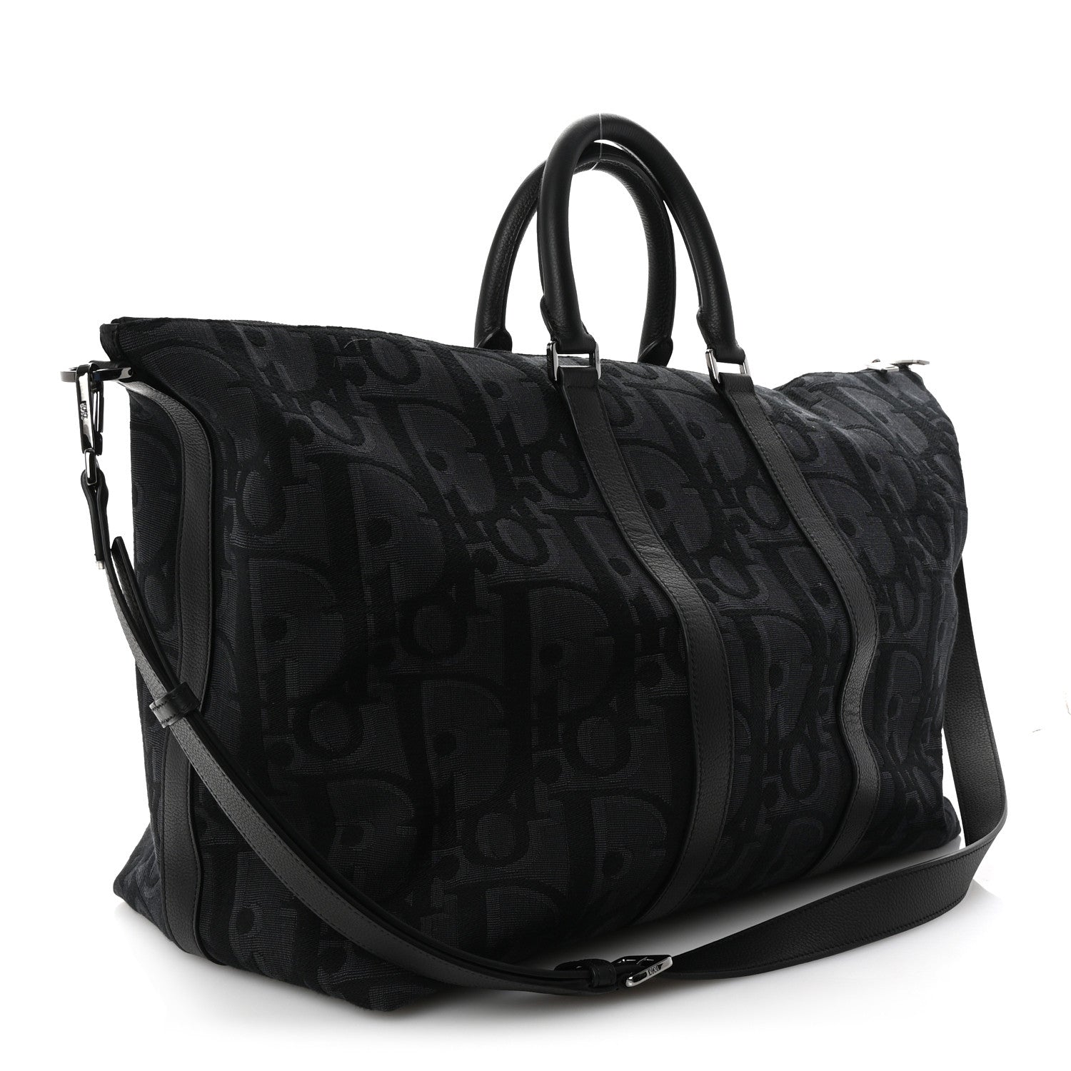 Maxi Oblique Jacquard Weekender 45 Black