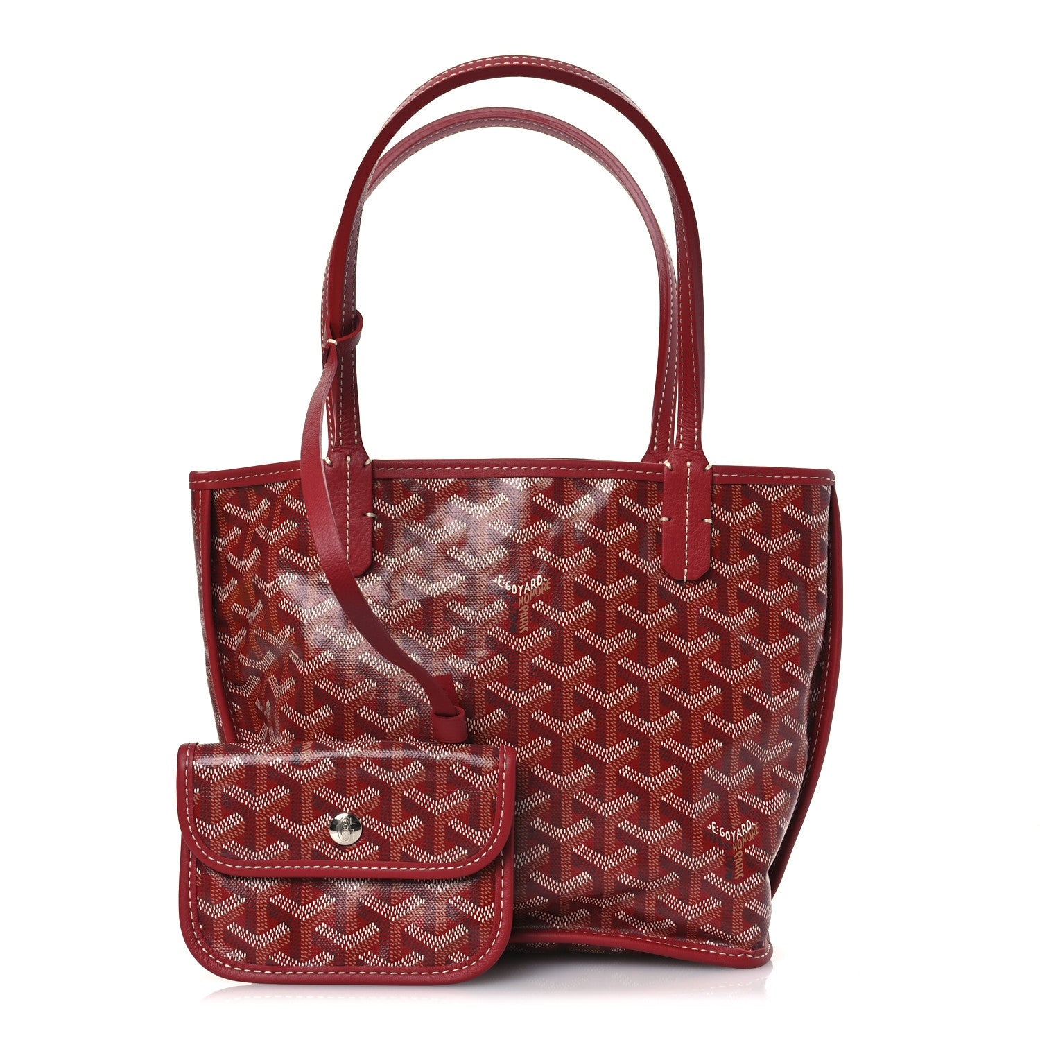 Goyardine Reversible Mini Anjou Red