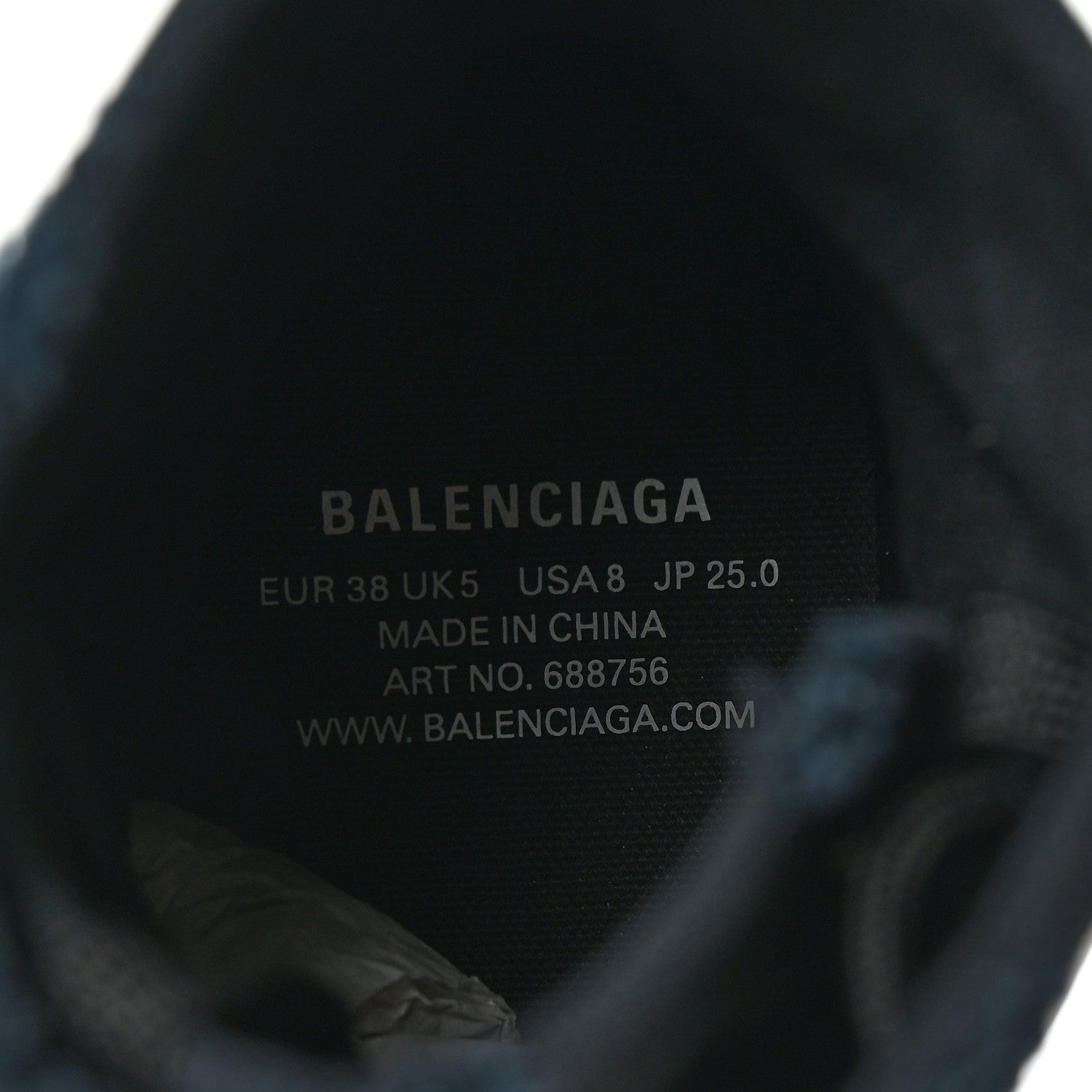 Canvas Distressed Mens Paris High Top Sneakers 38 Black