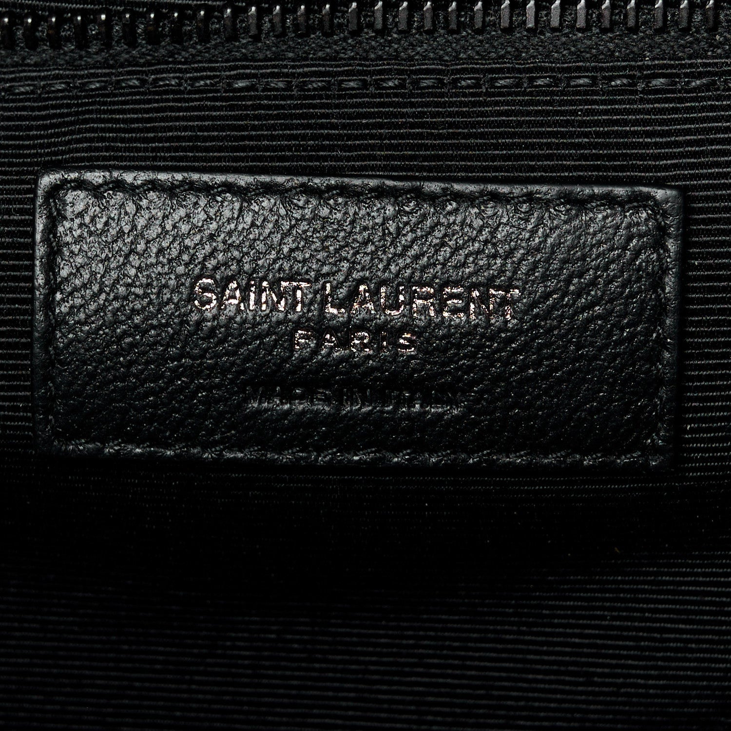 Grain De Poudre Textured Mixed Matelasse Large Triquilt Monogram Monochrome Satchel Black