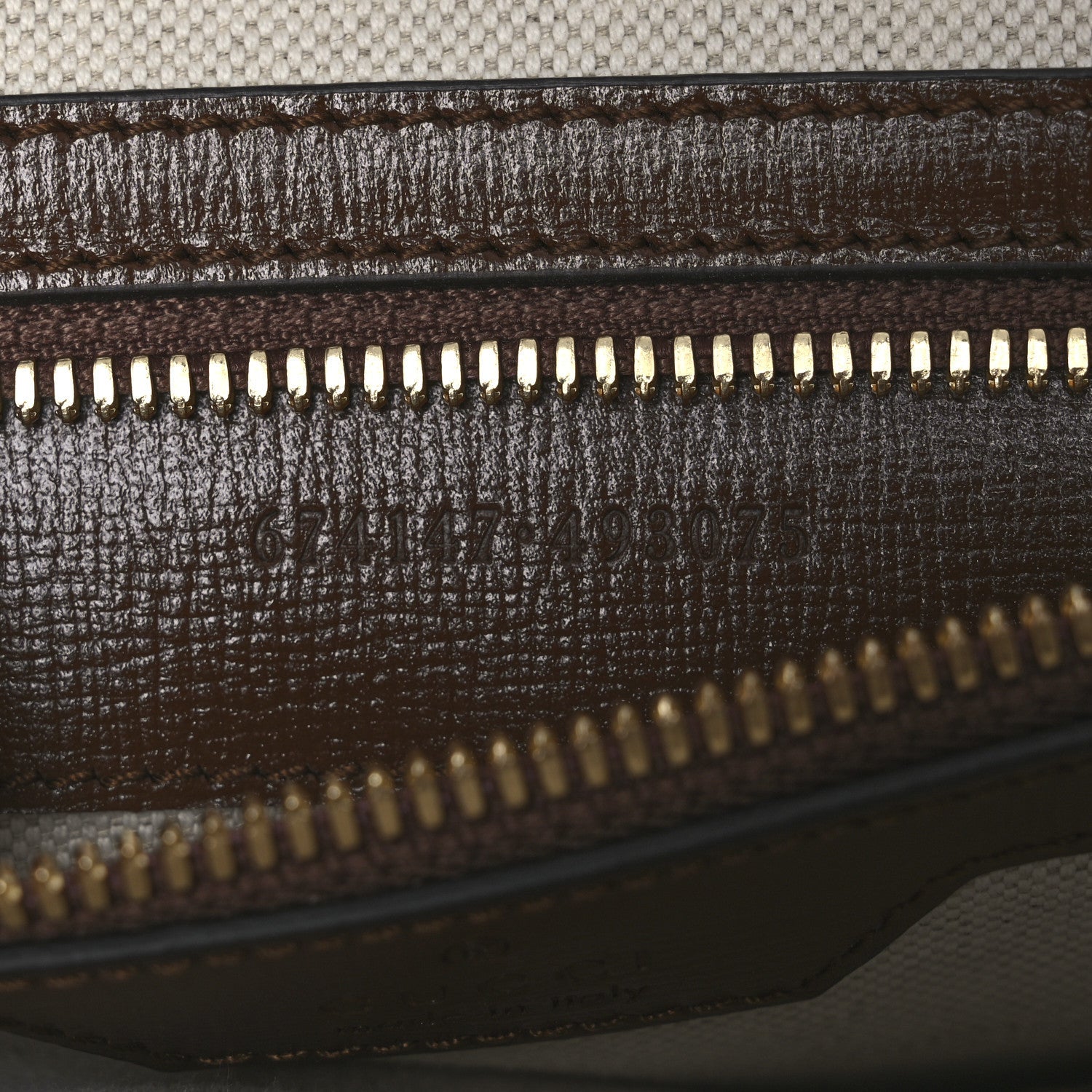 GG Supreme Monogram Azalea Calfskin Retro Interlocking G Buckle Backpack Beige Ebony Brown Sugar