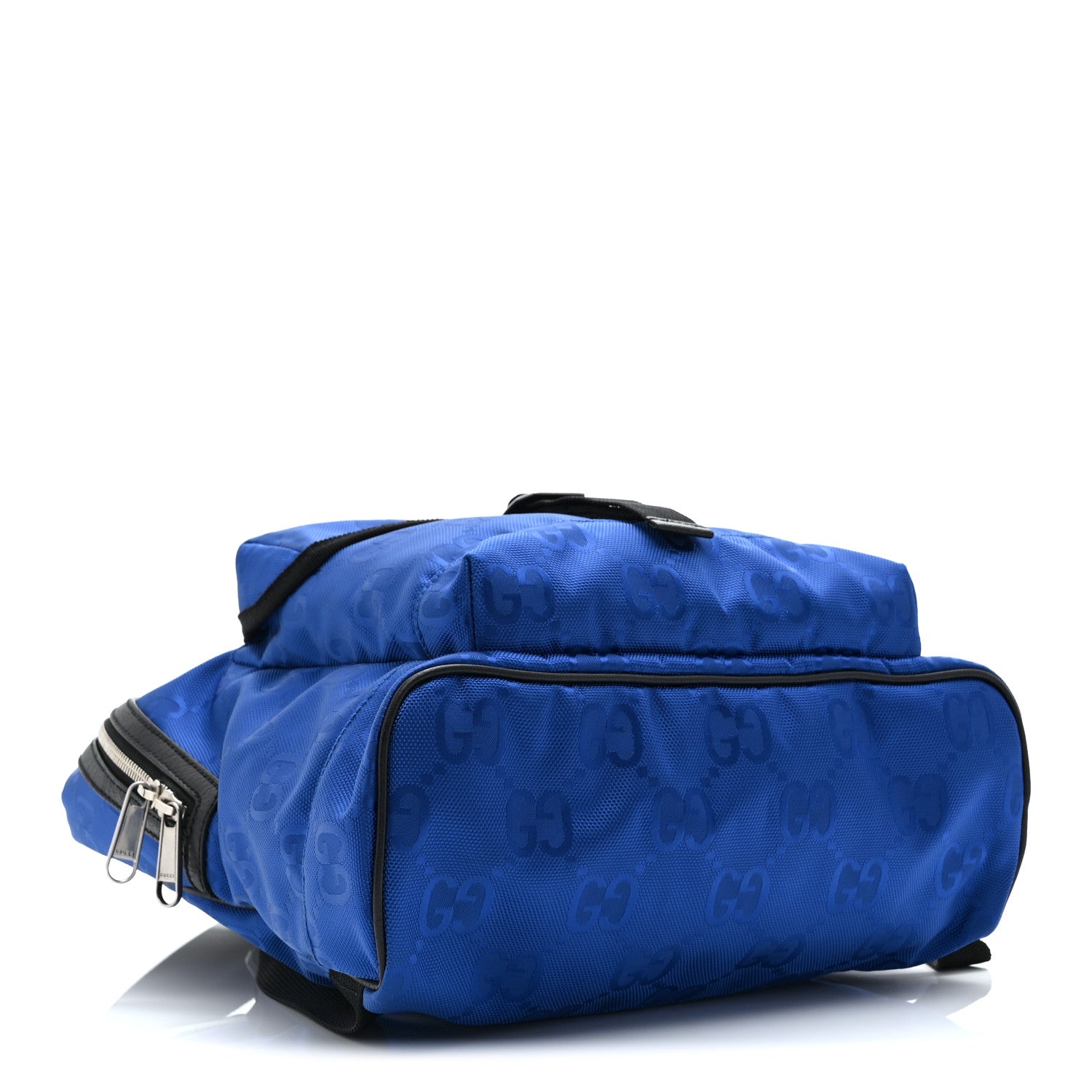 Econyl Nylon Monogram Off The Grid Backpack Guilted Blue Black